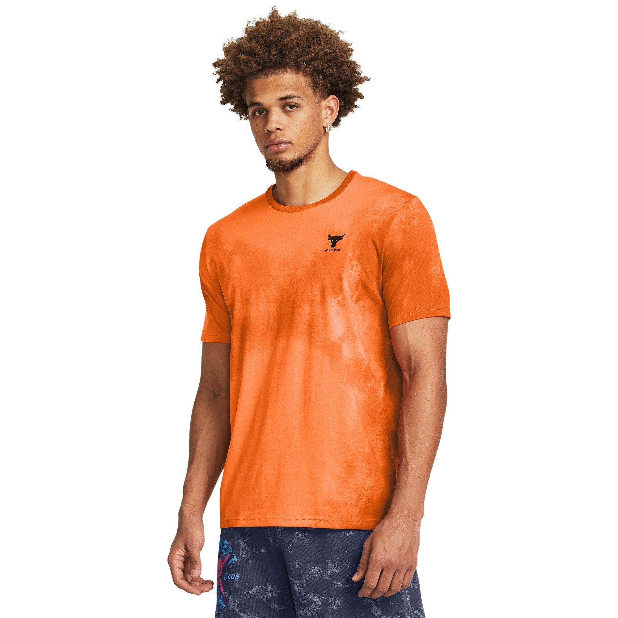 Orange - Under Armour - All Over Print Graphic Regular Fit T-Shirt - 3