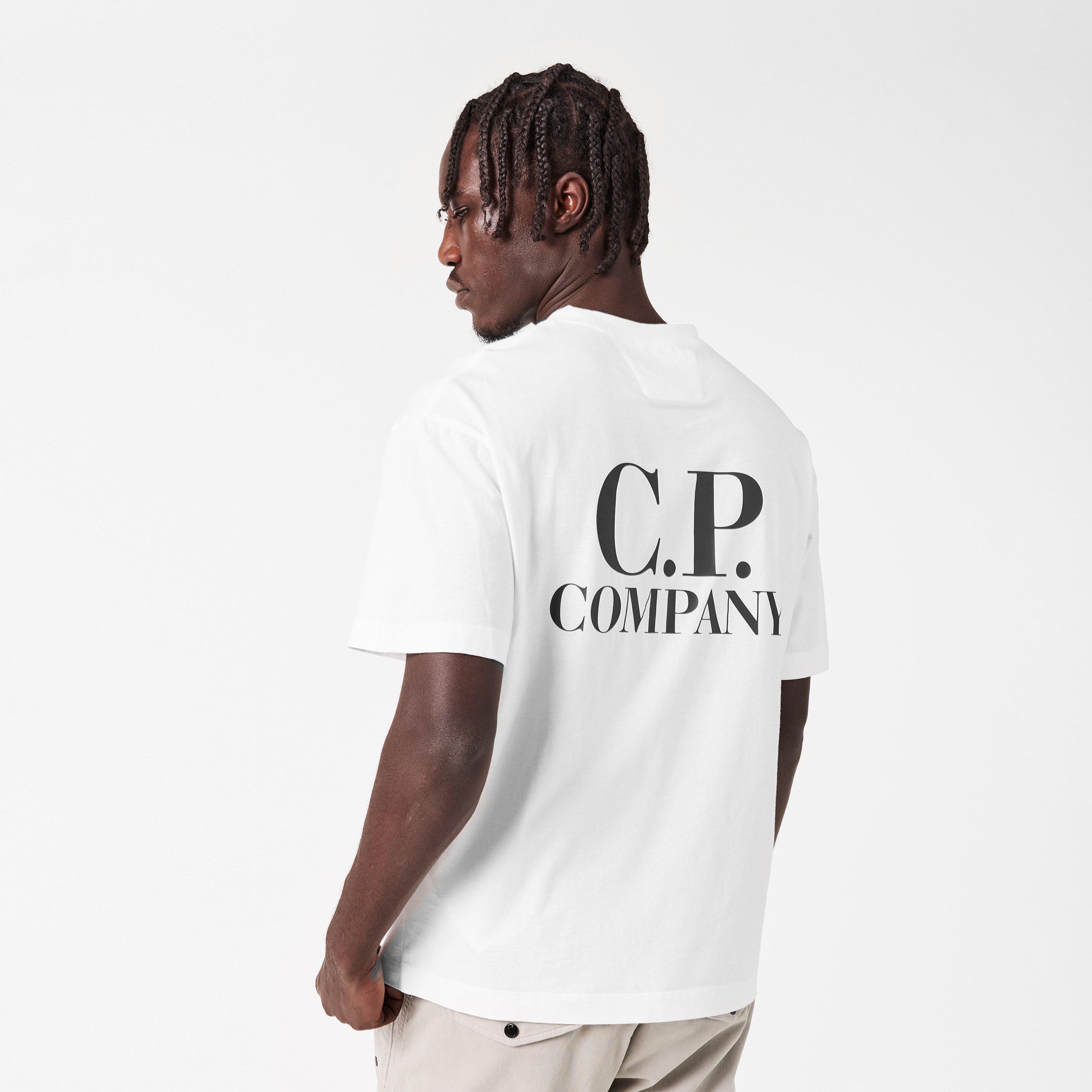 Gauze White 103 - CP Company - Double Logo Tee - 4
