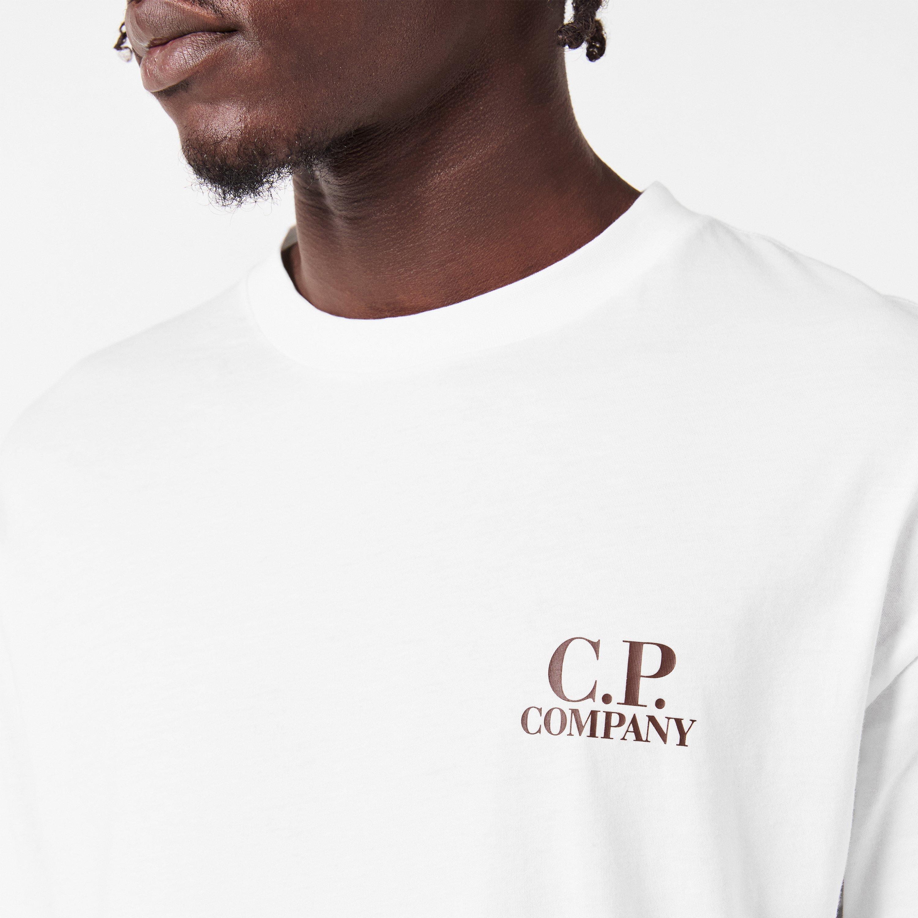 Gauze White 103 - CP Company - Double Logo Tee - 5