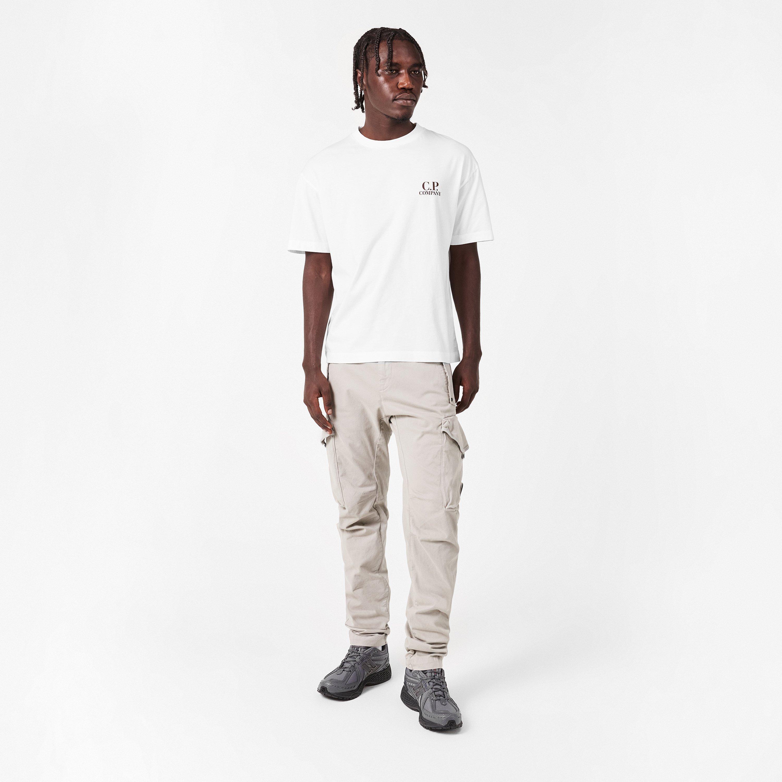 Gauze White 103 - CP Company - Double Logo Tee - 6