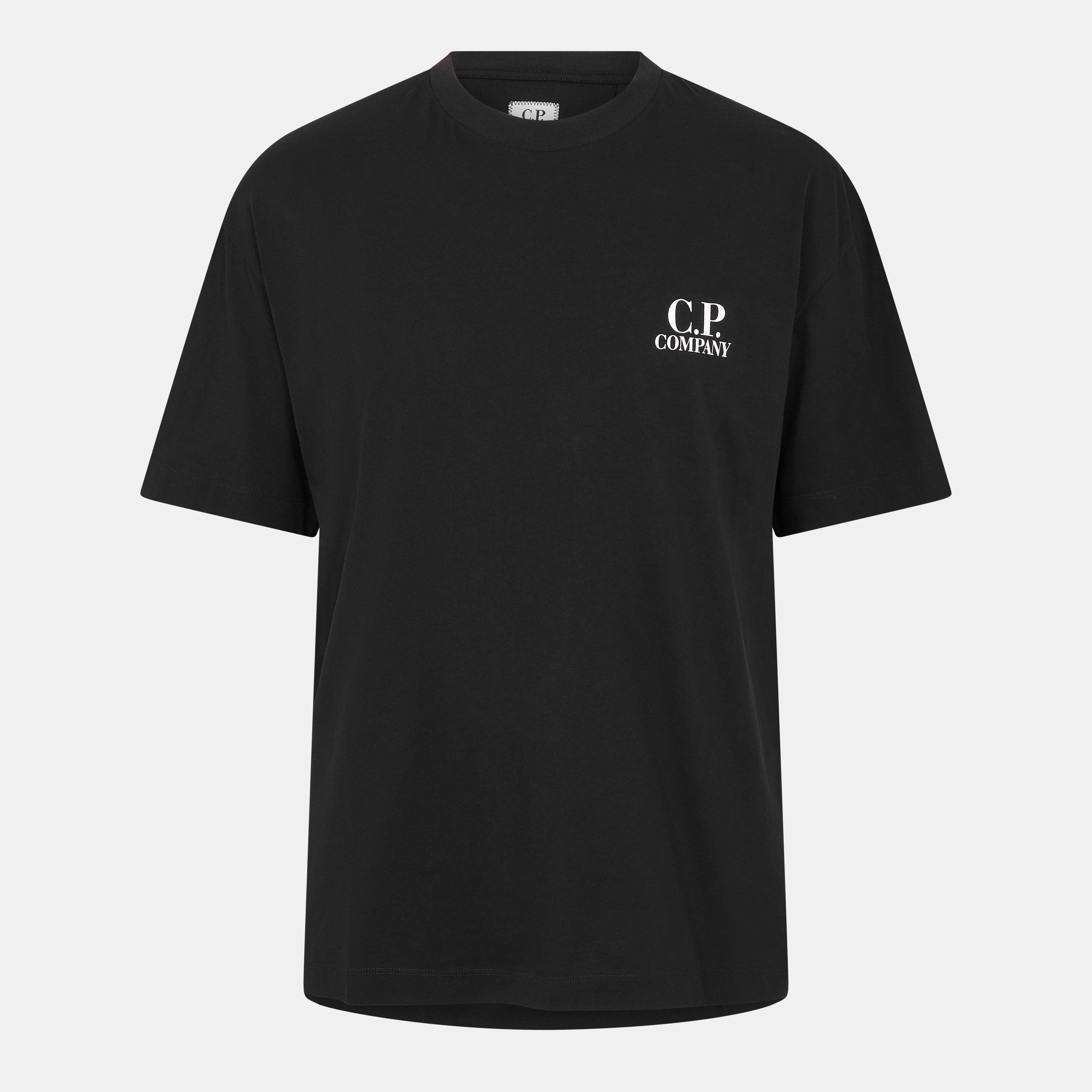 Black 999 - CP Company - Double Logo Tee - 1