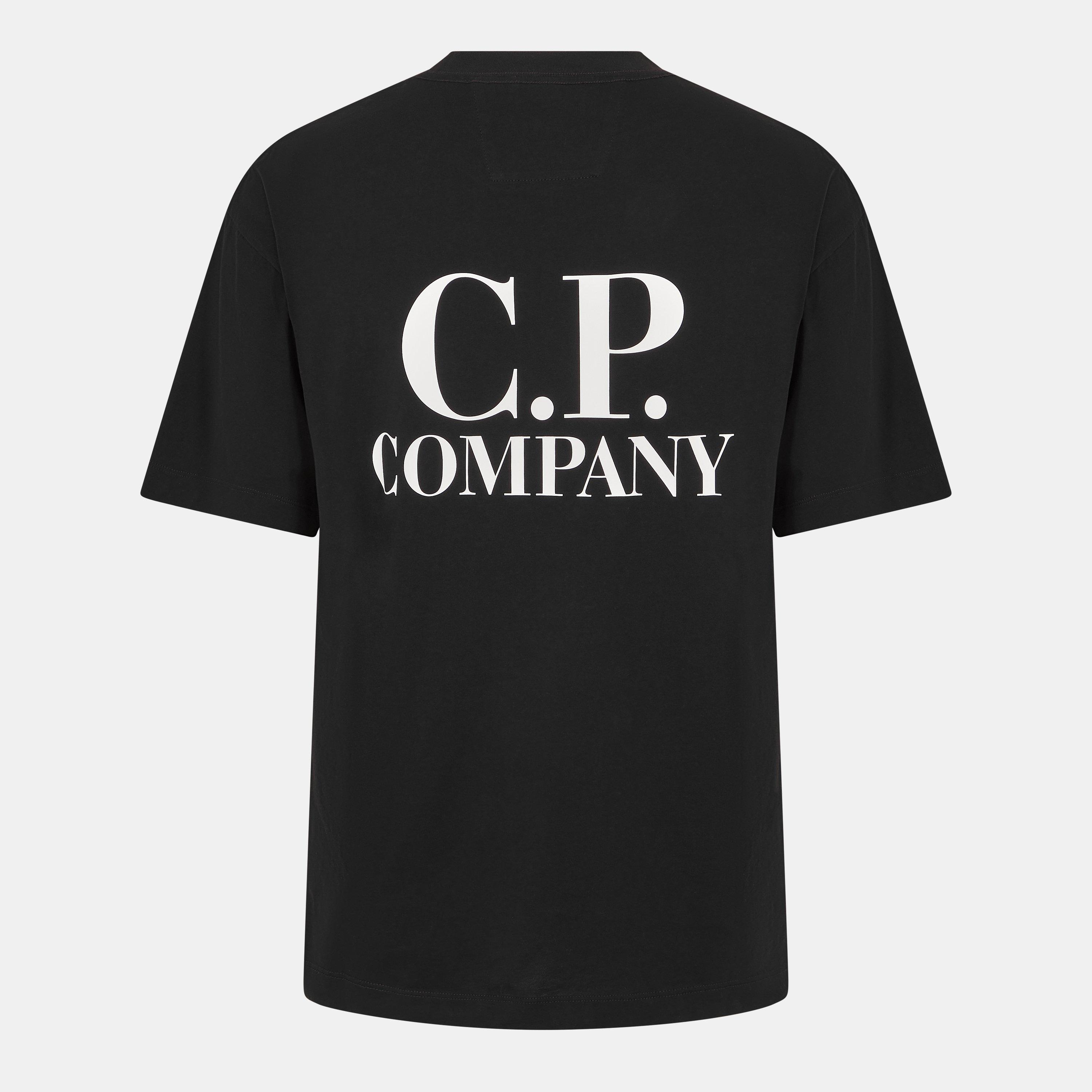 Black 999 - CP Company - Double Logo Tee - 2