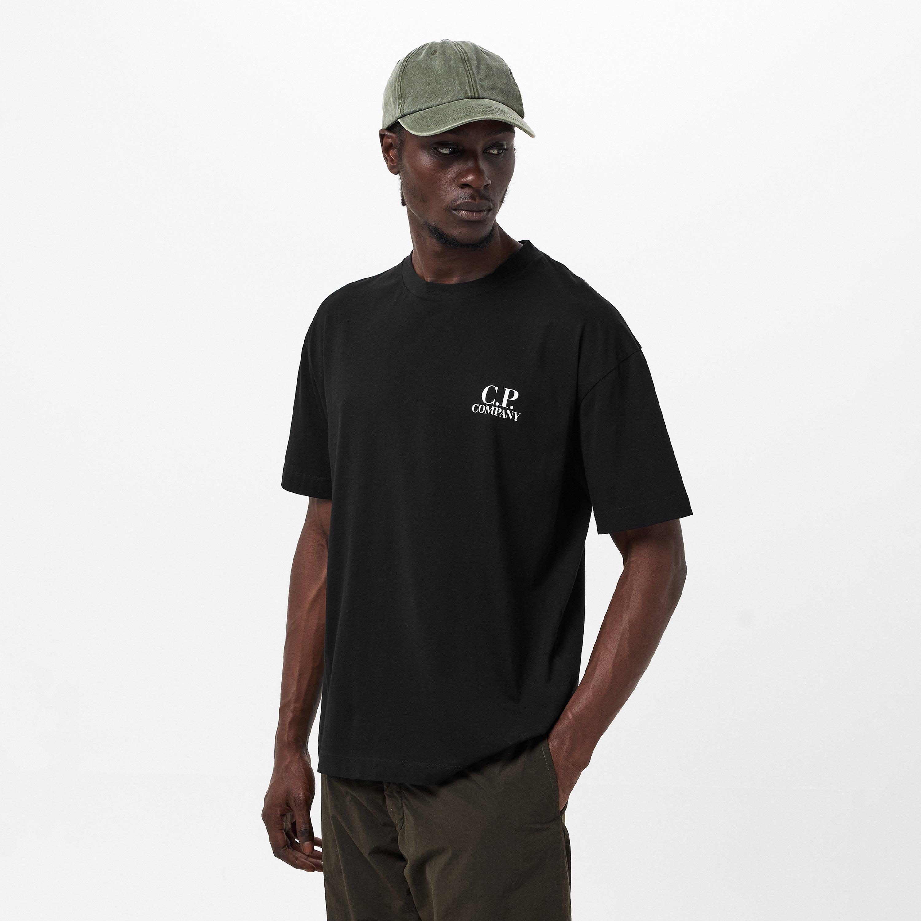 Black 999 - CP Company - Double Logo Tee - 3
