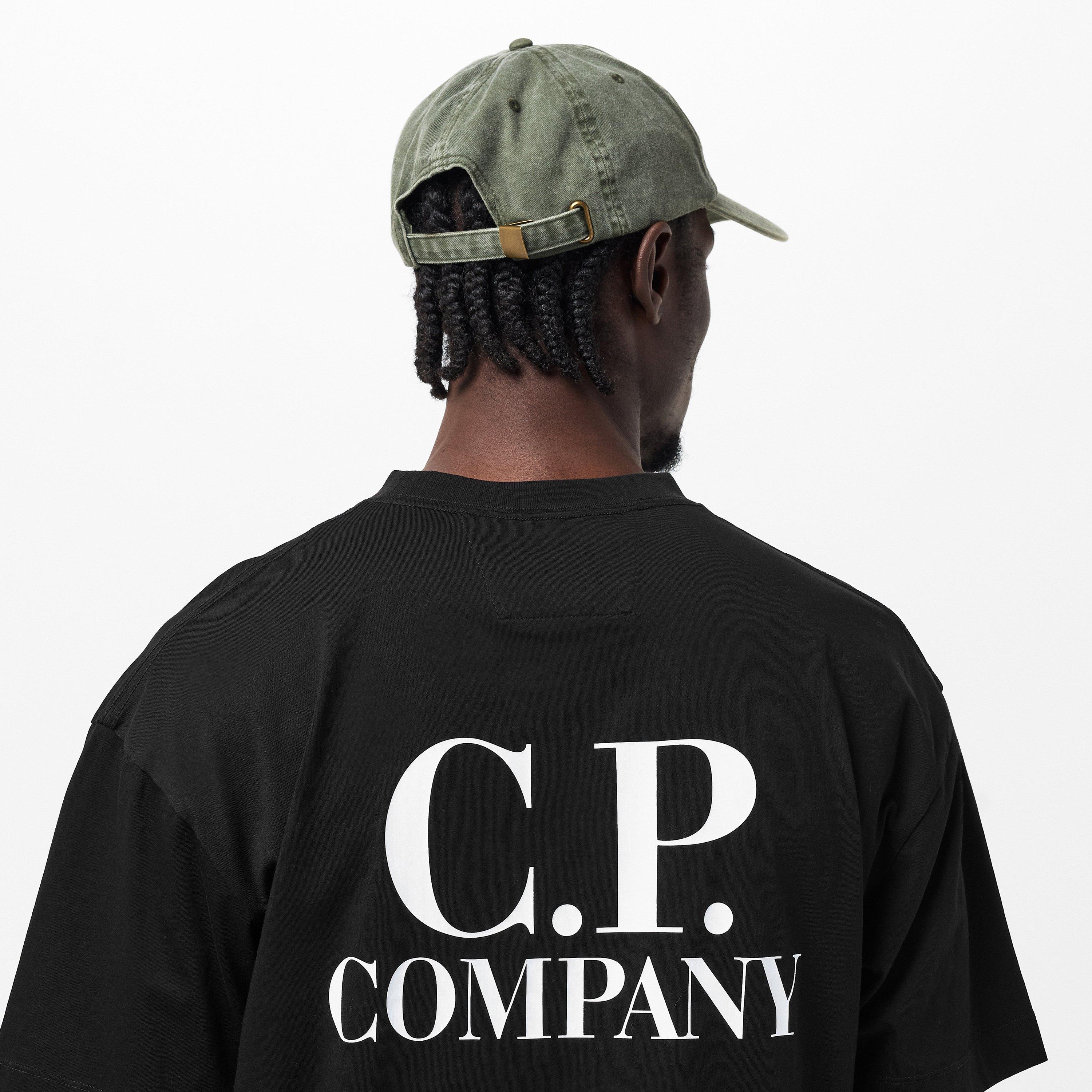 Black 999 - CP Company - Double Logo Tee - 5