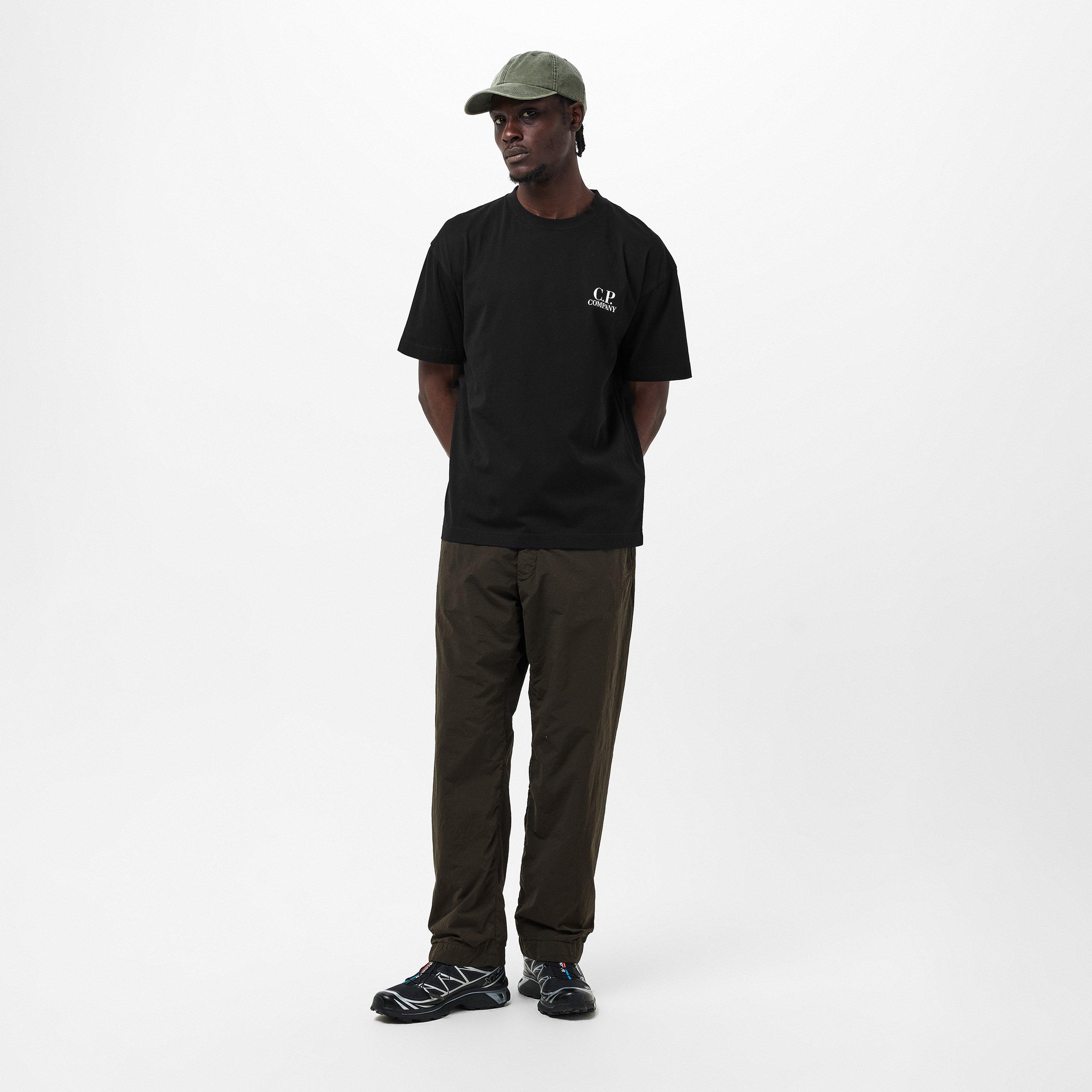 Black 999 - CP Company - Double Logo Tee - 6