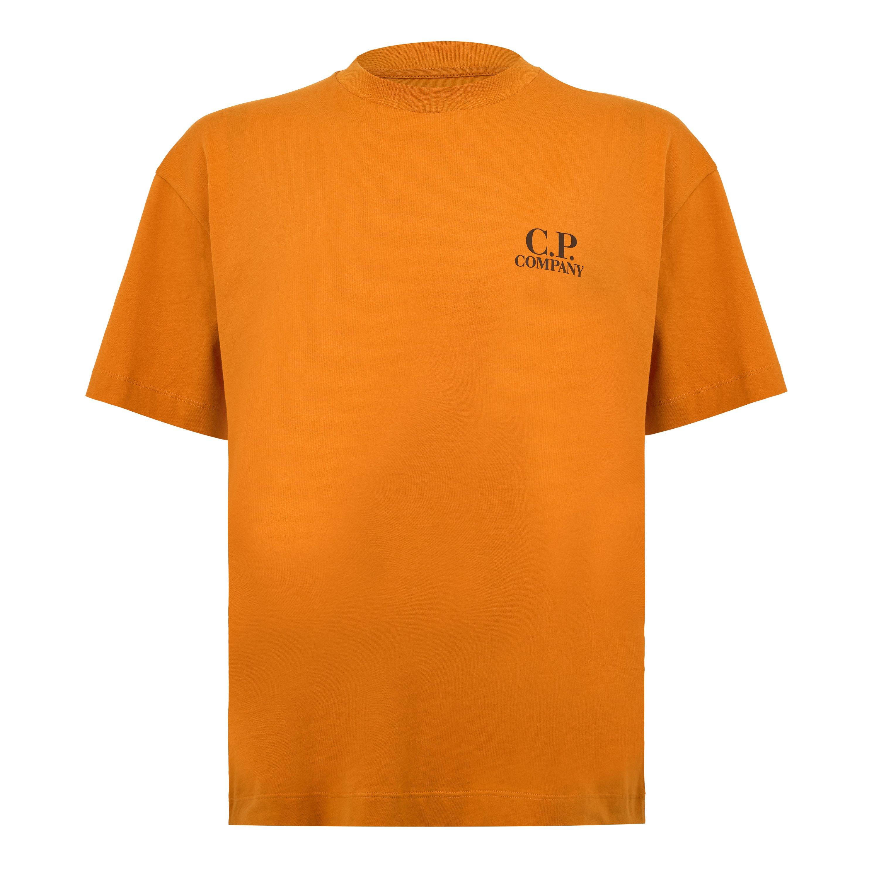 Cp Company Men's Double Logo Tee - Desert Sun 436 - S (46)