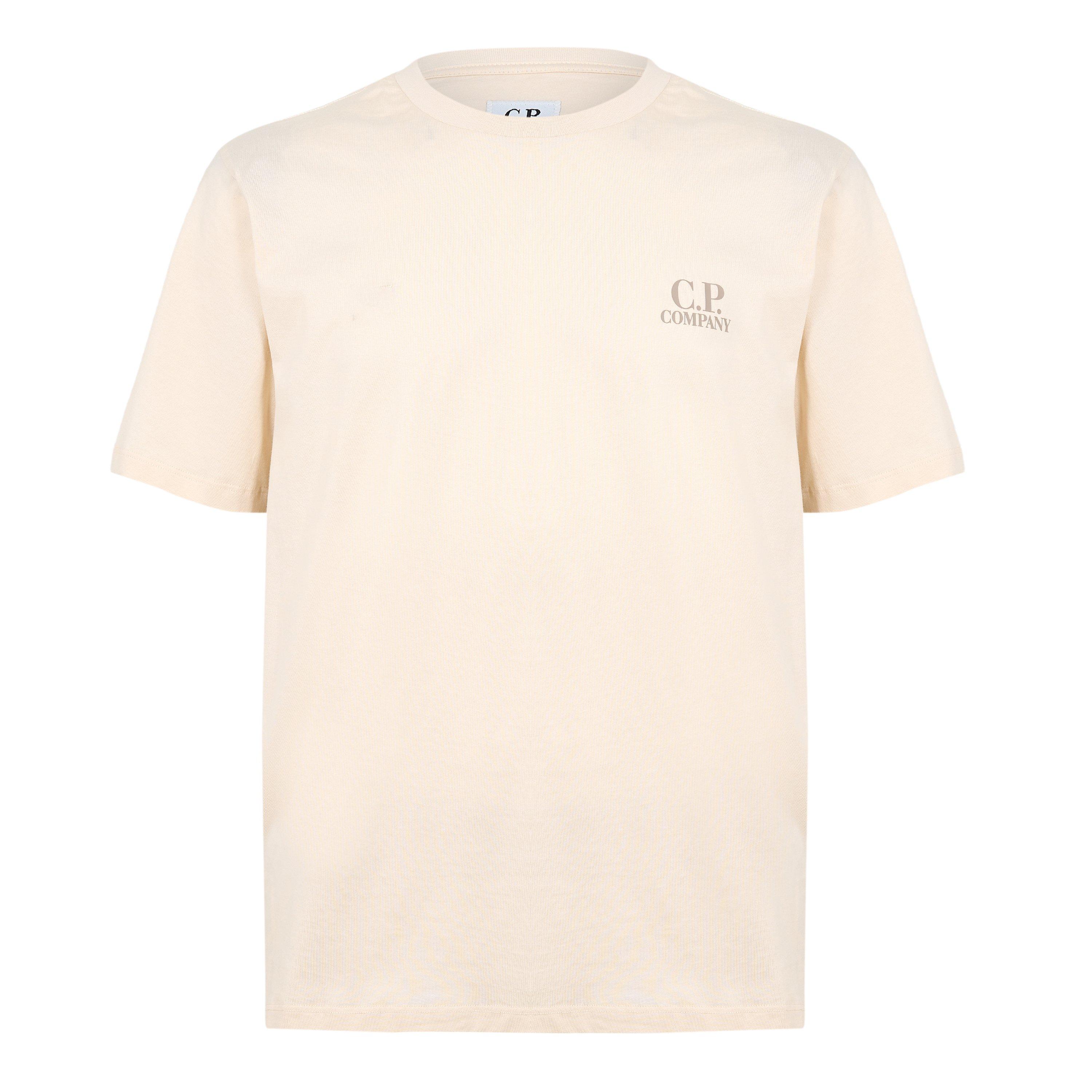 CP Company Double Logo Tee - Frozen Dew 114 - Size XS (44)