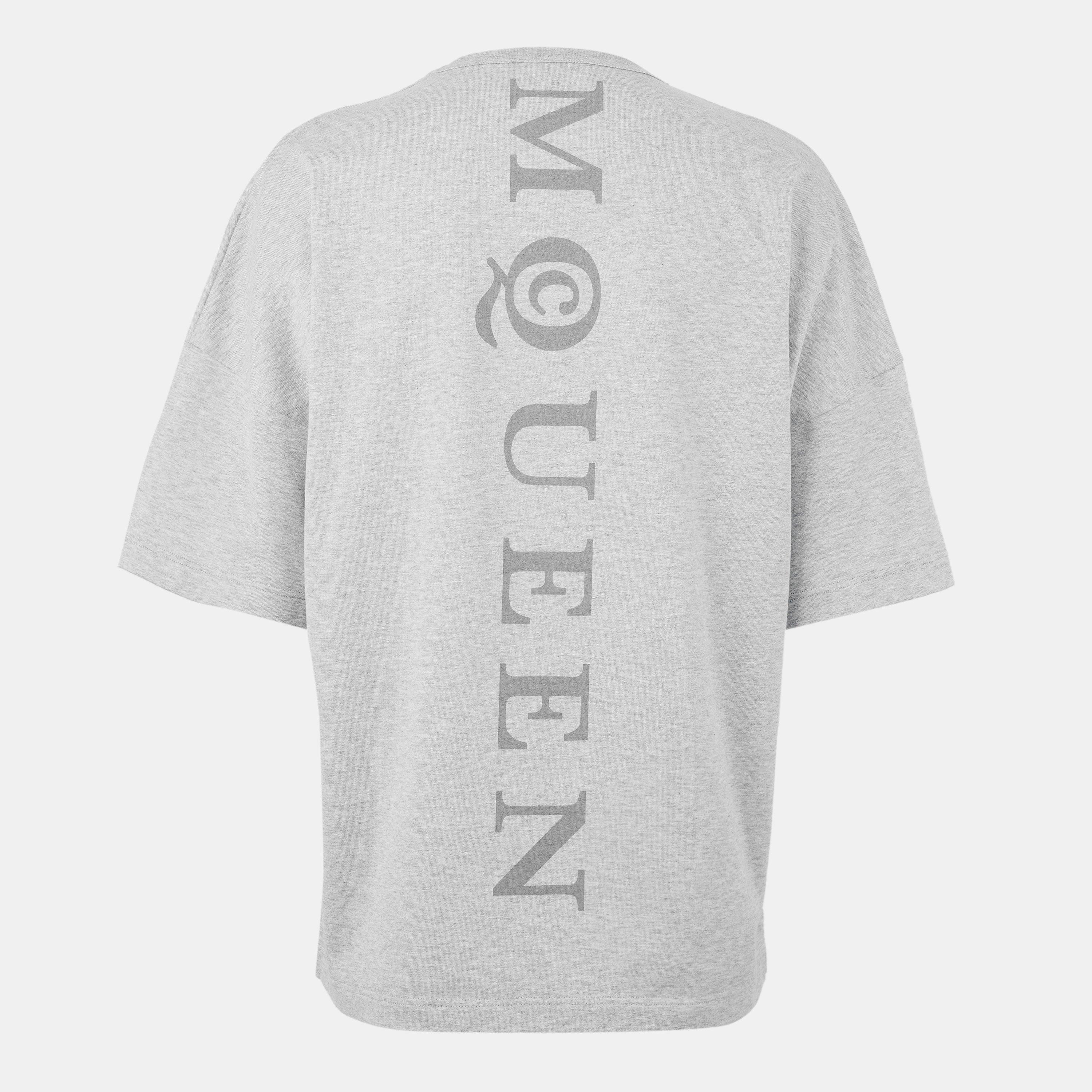 Grey/Grey - Alexander McQueen - Men's Oversized T-Shirt - 2