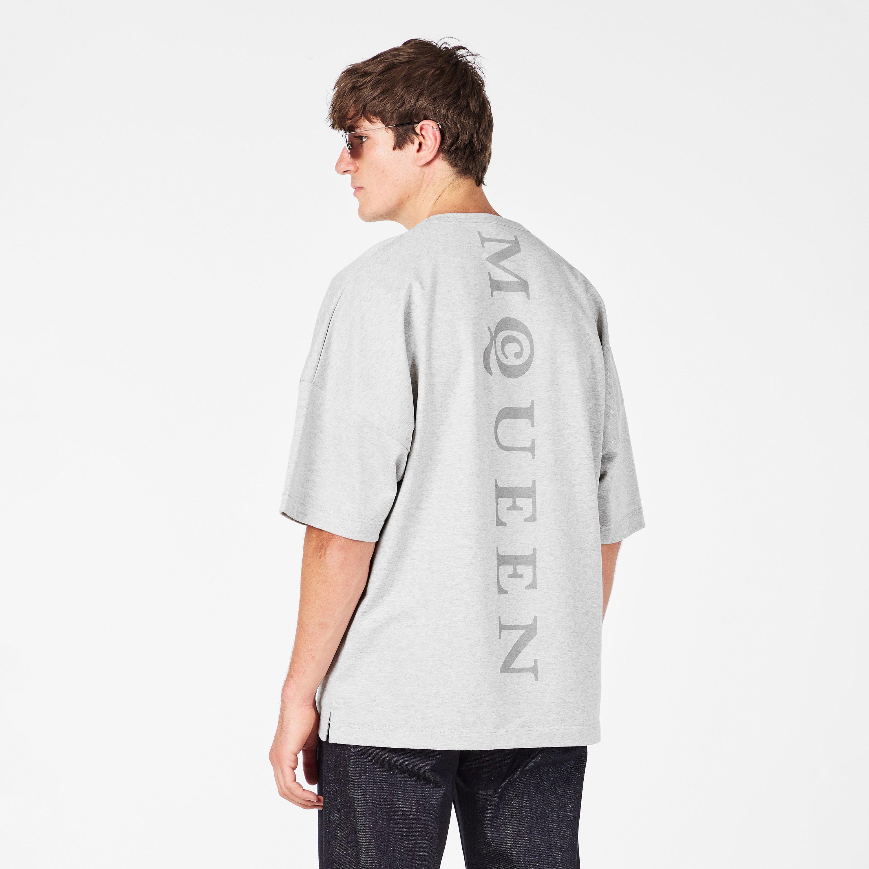Grey/Grey - Alexander McQueen - Men's Oversized T-Shirt - 4