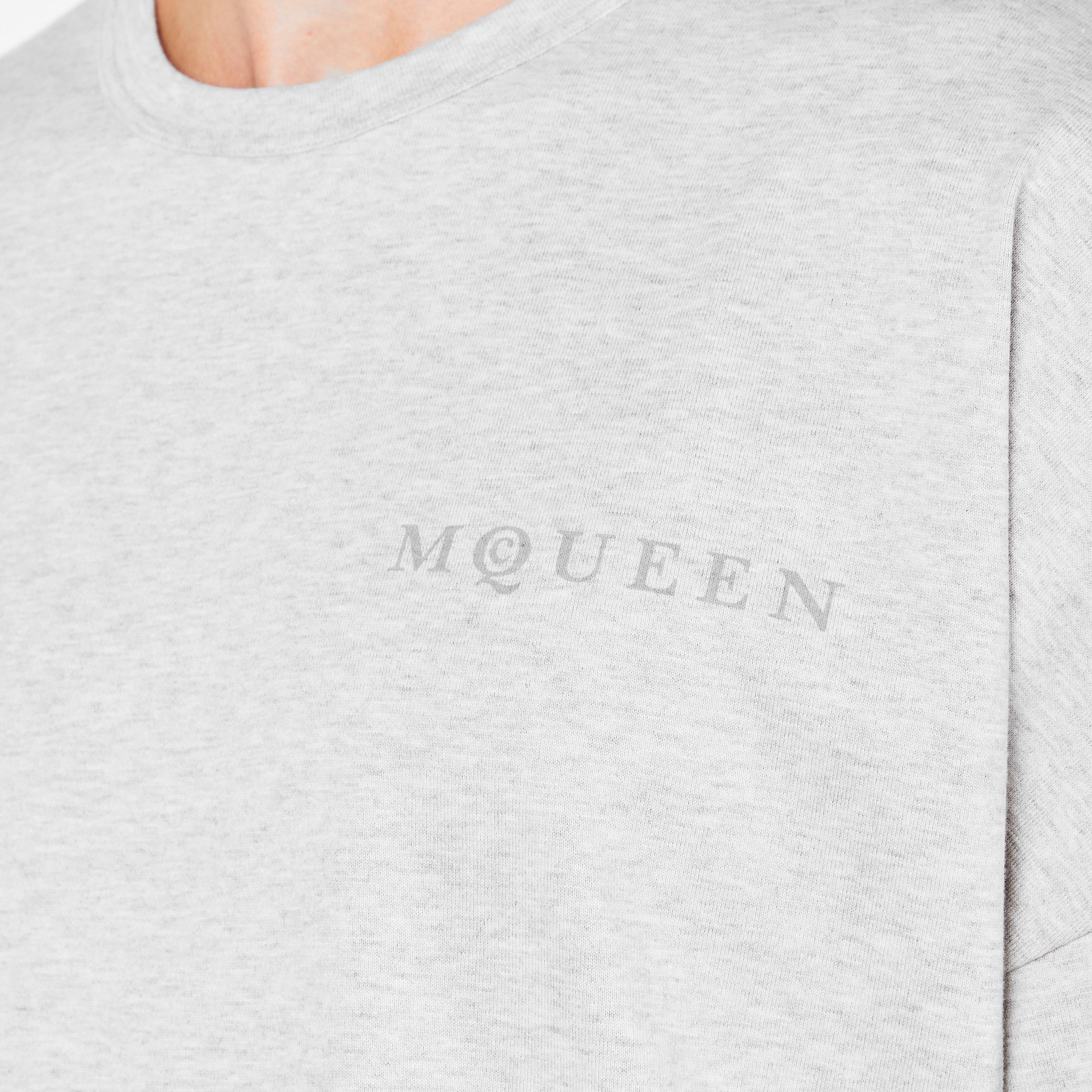 Grey/Grey - Alexander McQueen - Men's Oversized T-Shirt - 5