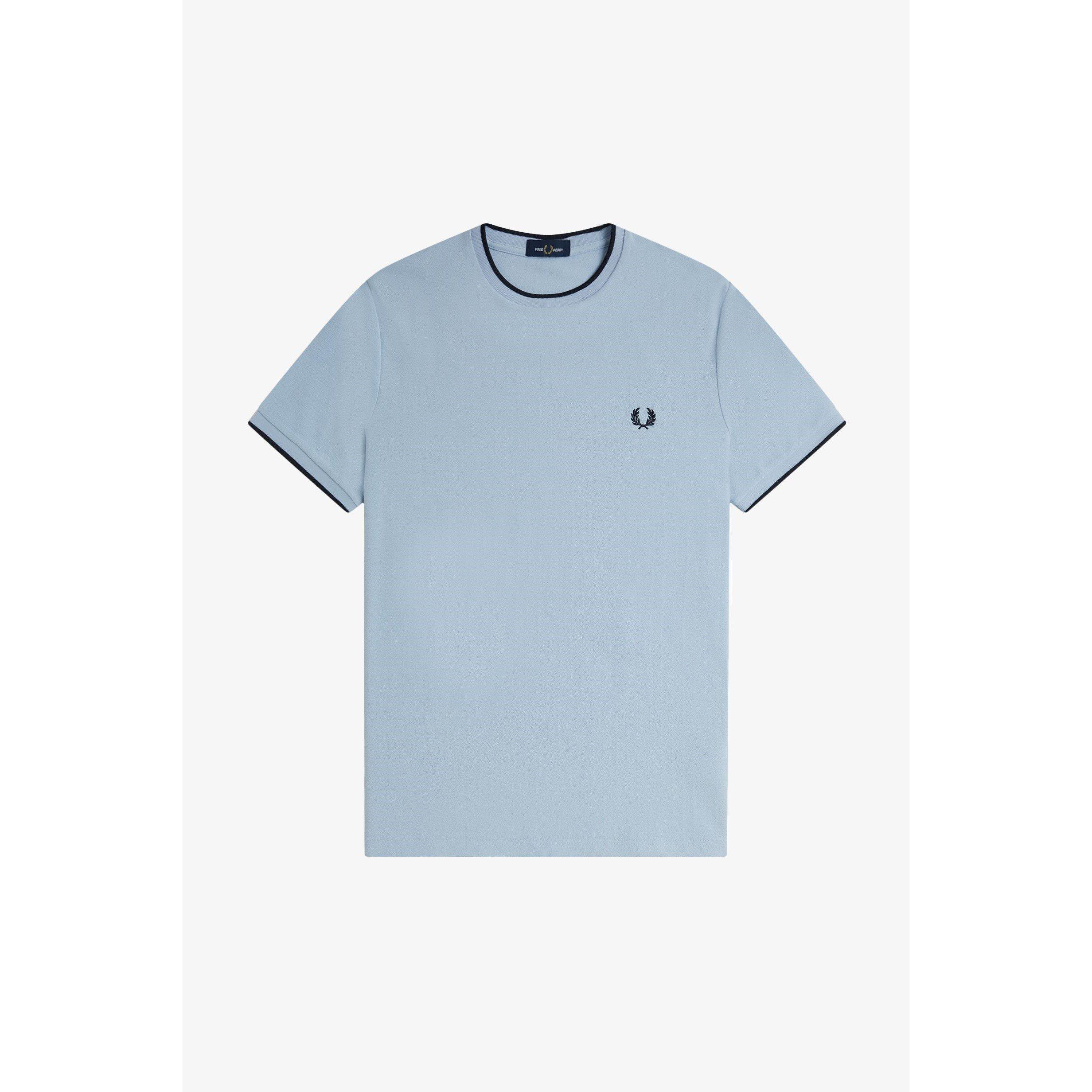 Fred Perry Men's Regular Fit Crepe Pique T-Shirt