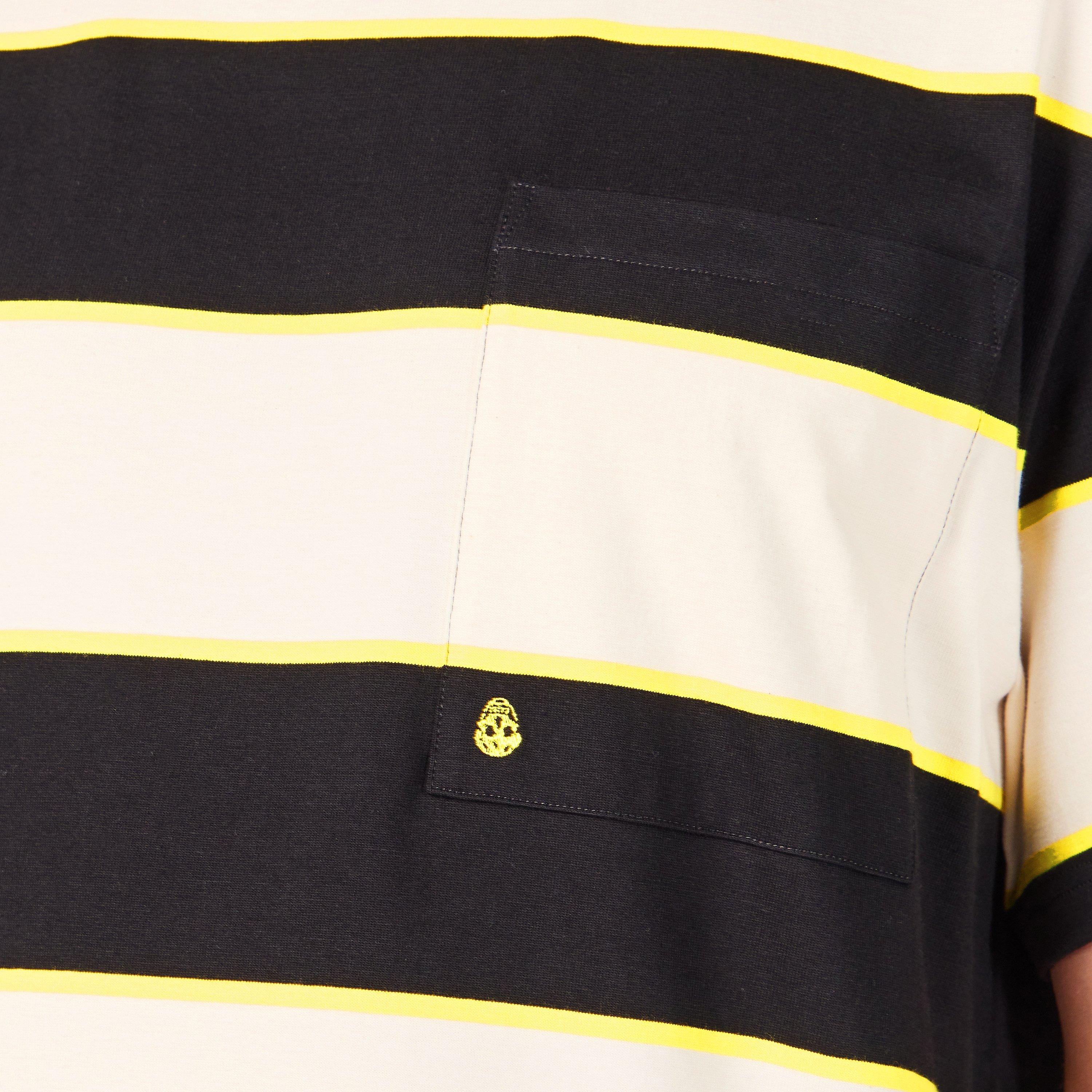 Cream/Blk - Alexander McQueen - Men's Regular Fit T-Shirt - 5