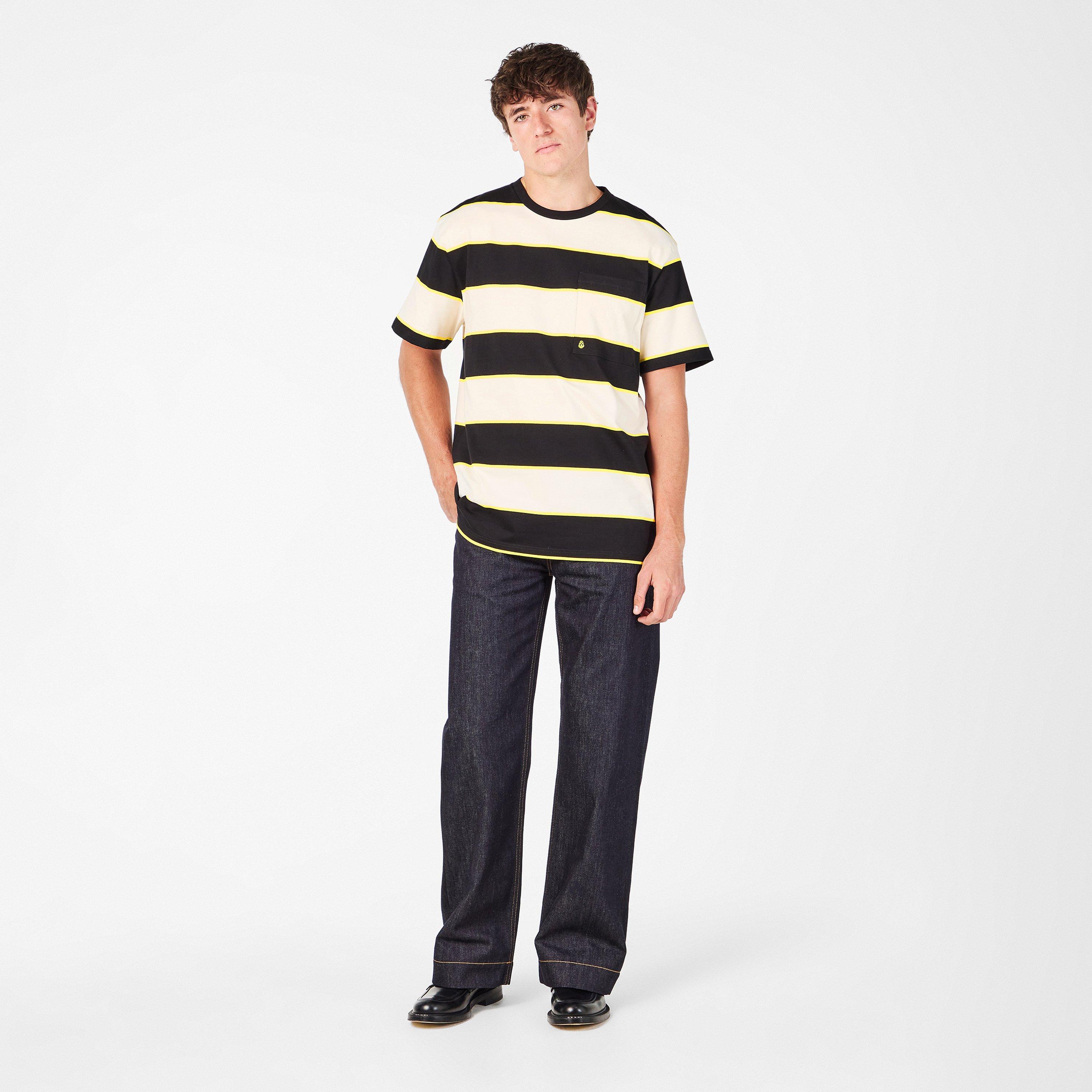 Cream/Blk - Alexander McQueen - Men's Regular Fit T-Shirt - 6