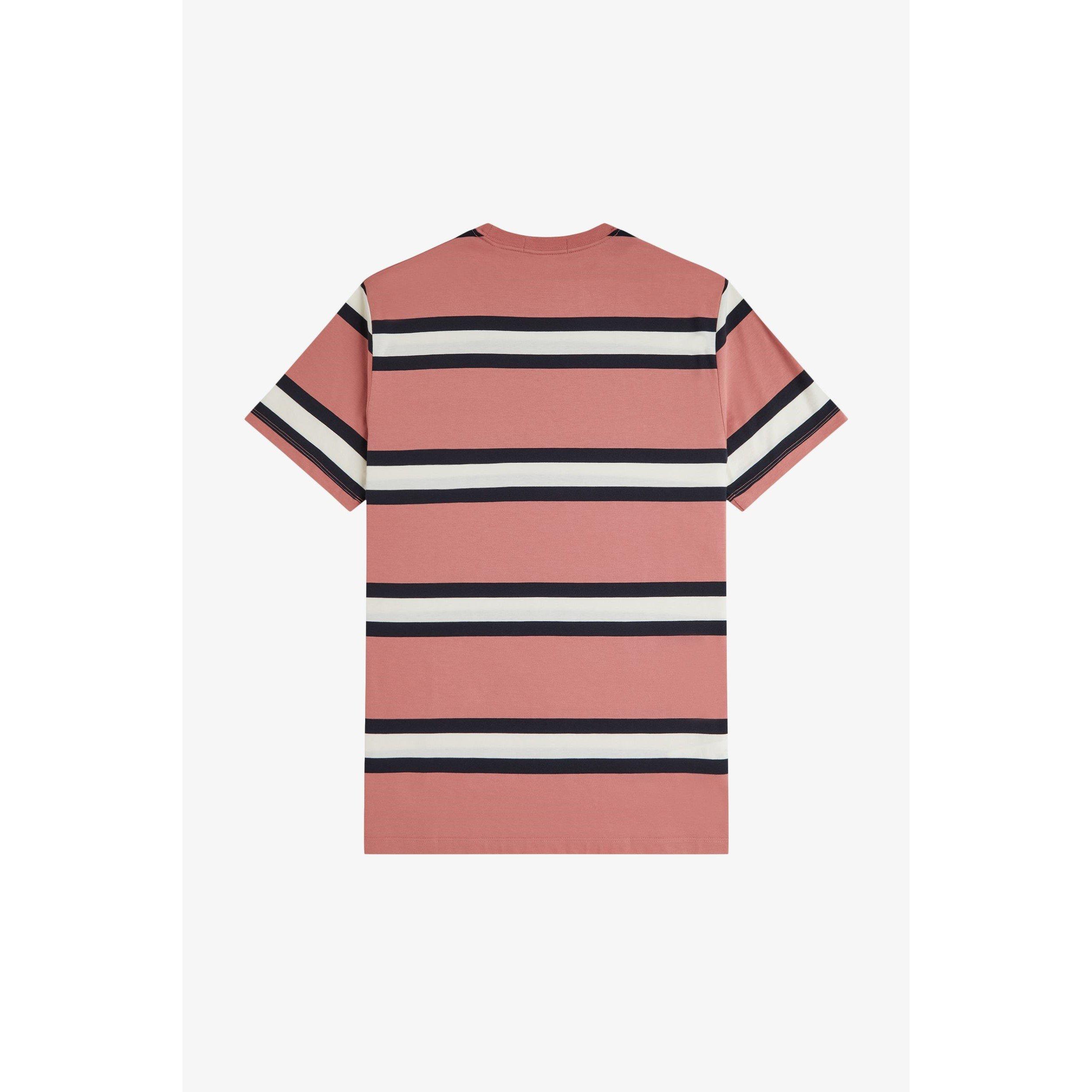 Putty Pink X90 - Fred Perry - Men's Bold Stripe Regular Fit T-Shirt - 2