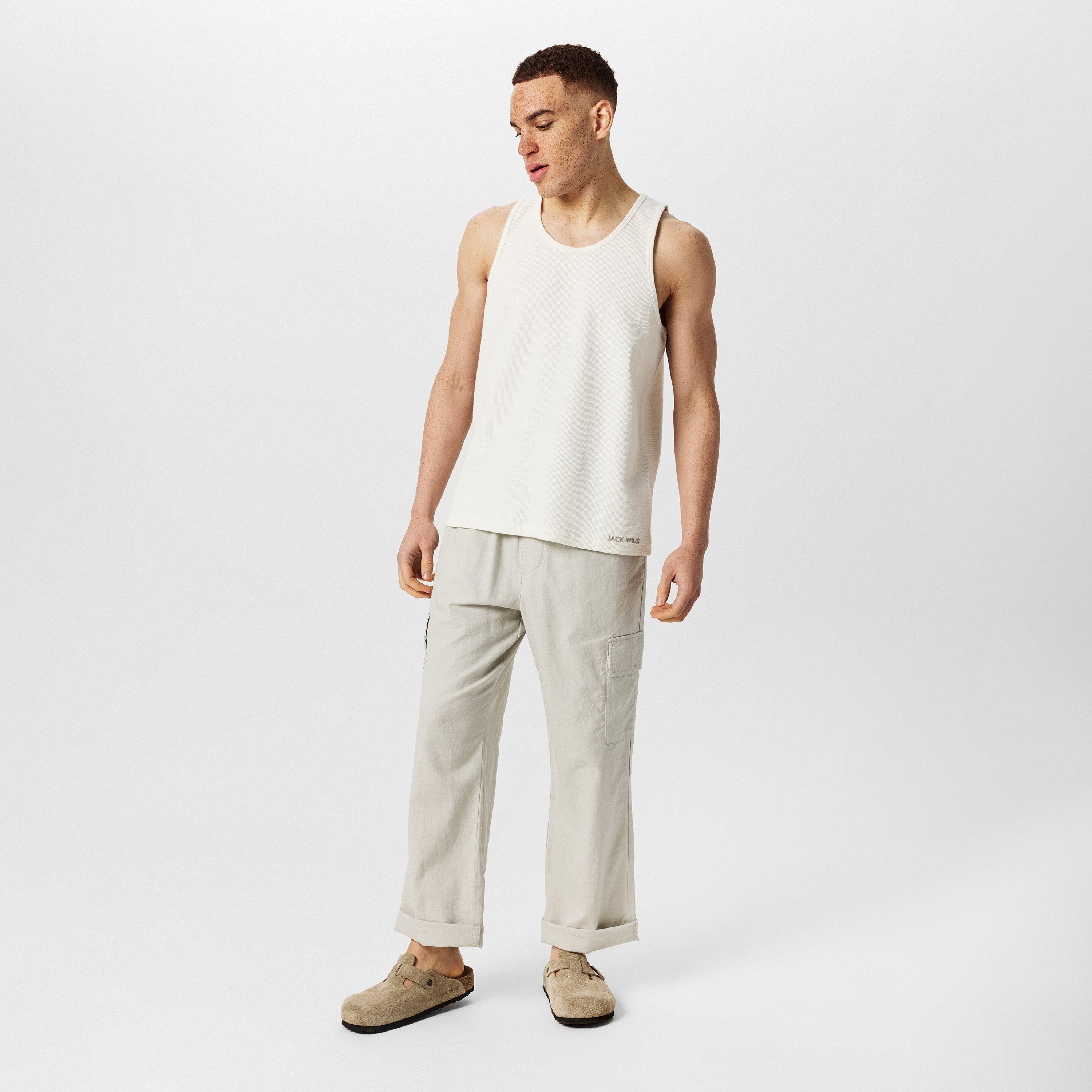 Bone - Jack Wills - JW Texture Regular Fit T-Shirt - 4