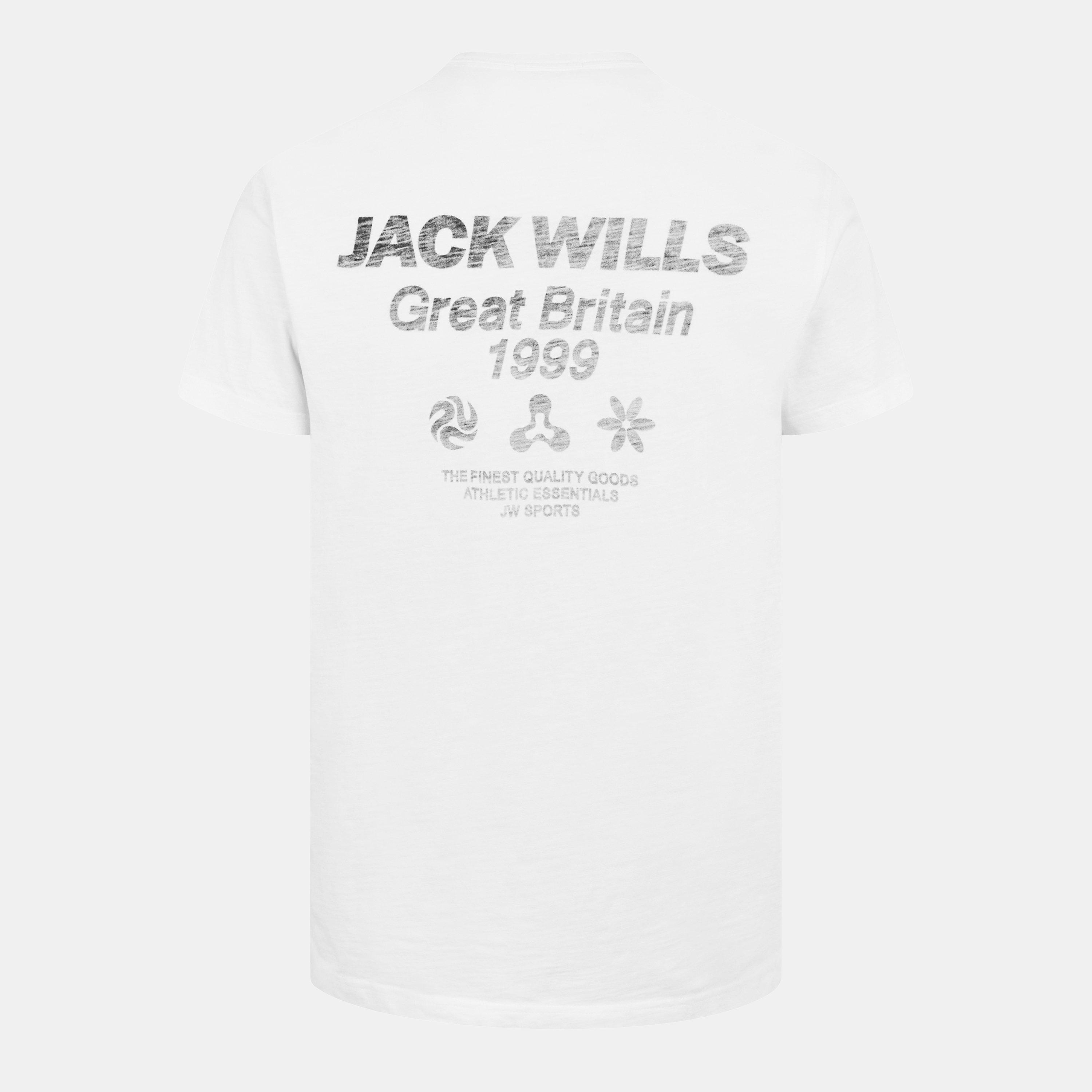 Weiß - Jack Wills - JW Reverse Print Regular Fit T-Shirt - 2