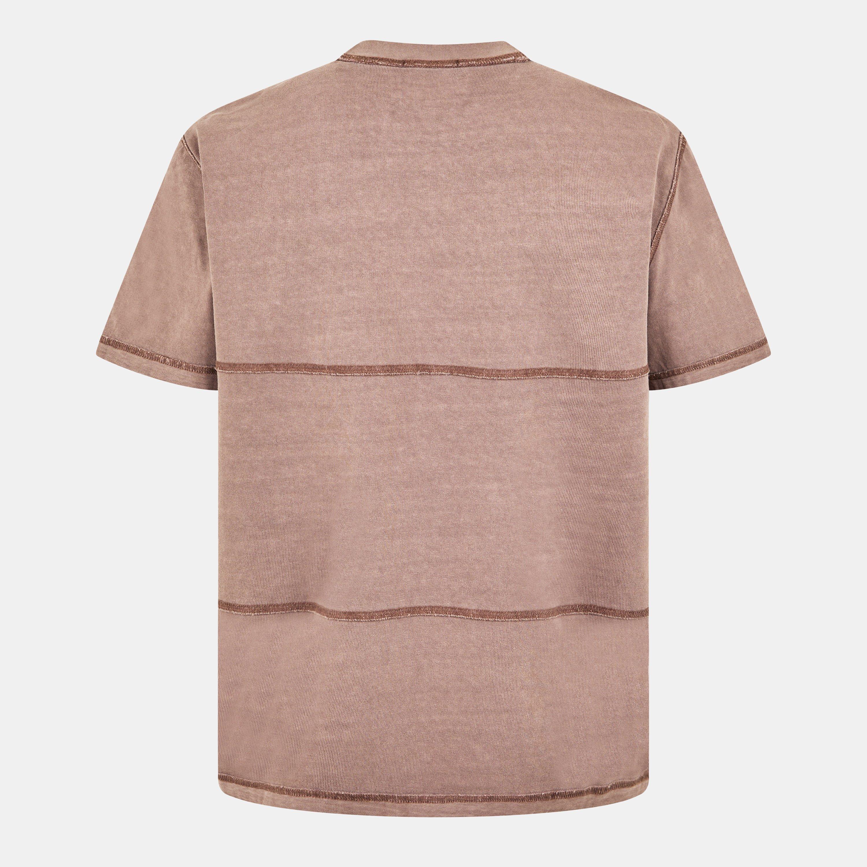 Brick Pink - Jack Wills - JW Garment Dye Regular Fit T-Shirt - 2