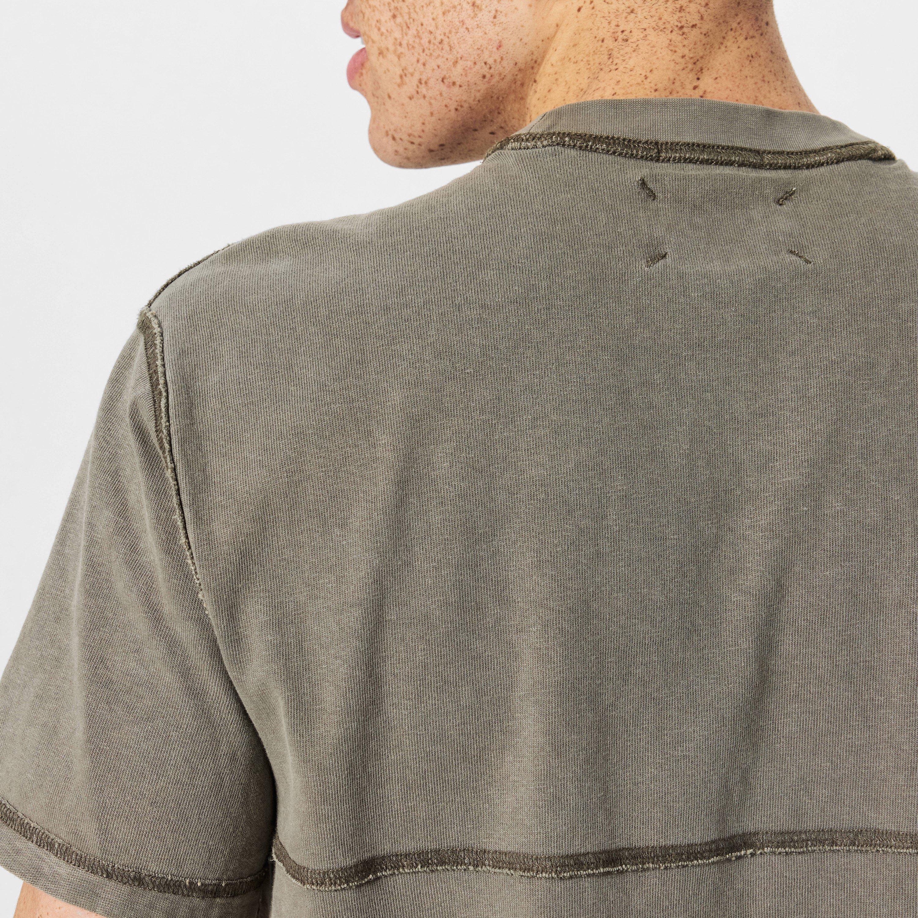 Smokey Olive - Jack Wills - JW Garment Dye Regular Fit T-Shirt - 3