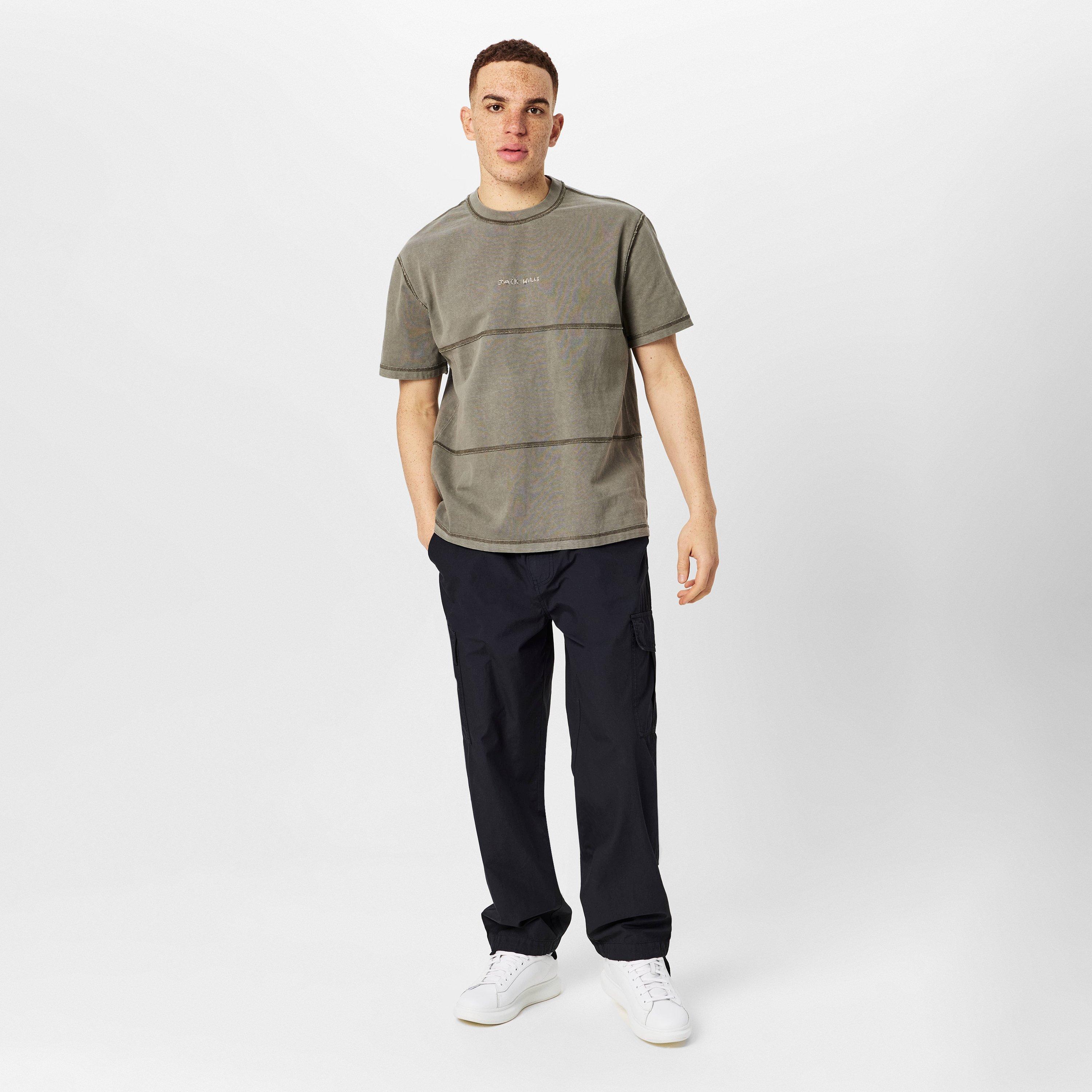 Smokey Olive - Jack Wills - JW Garment Dye Regular Fit T-Shirt - 4