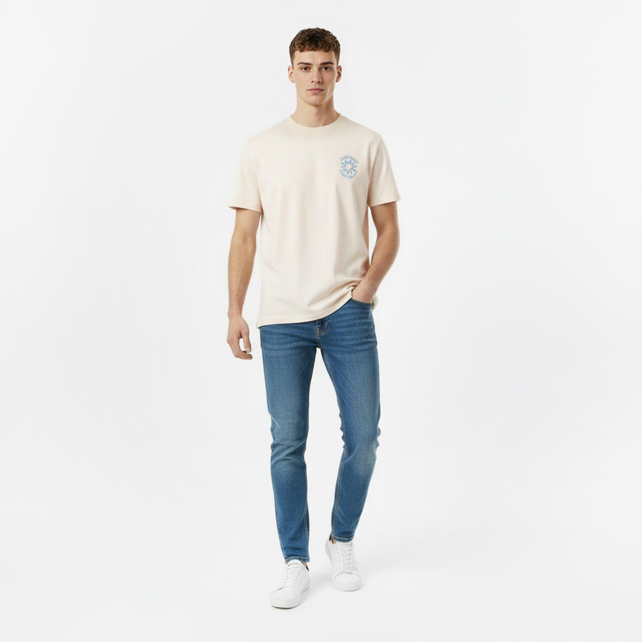 Bone - Jack Wills - Sun Graphic Regular Fit T-Shirt - 5