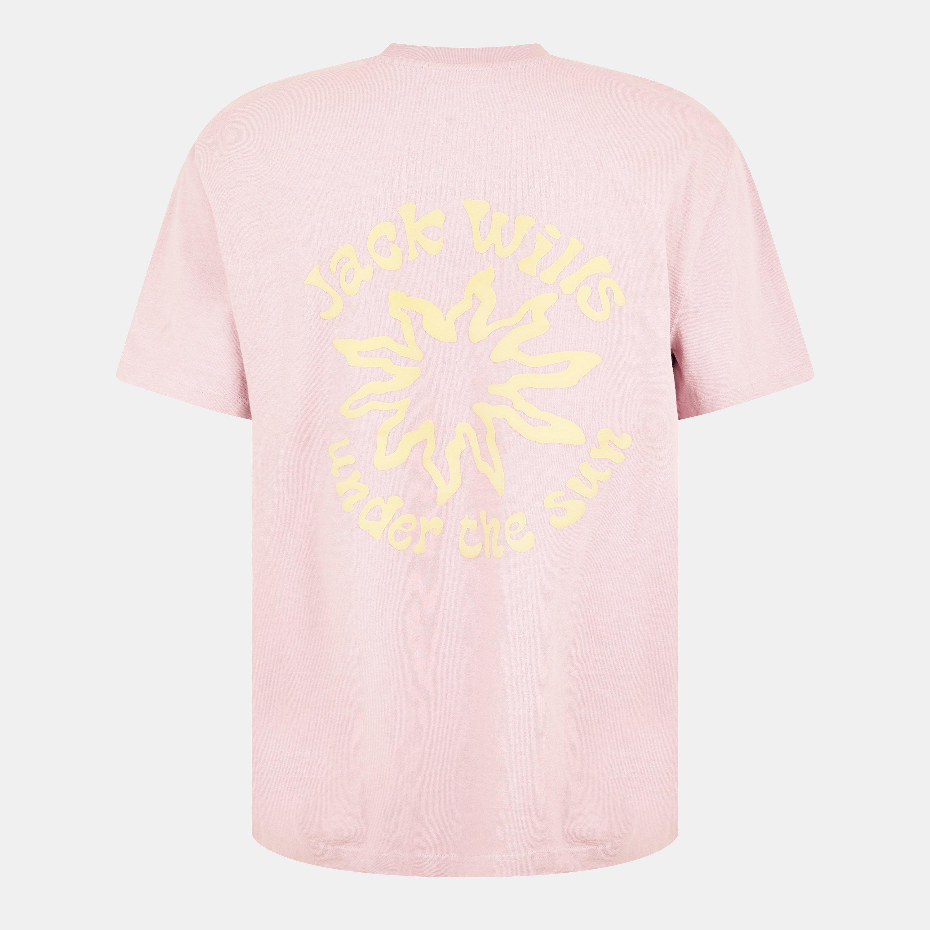 Cool Pink - Jack Wills - Sun Graphic Regular Fit T-Shirt - 2