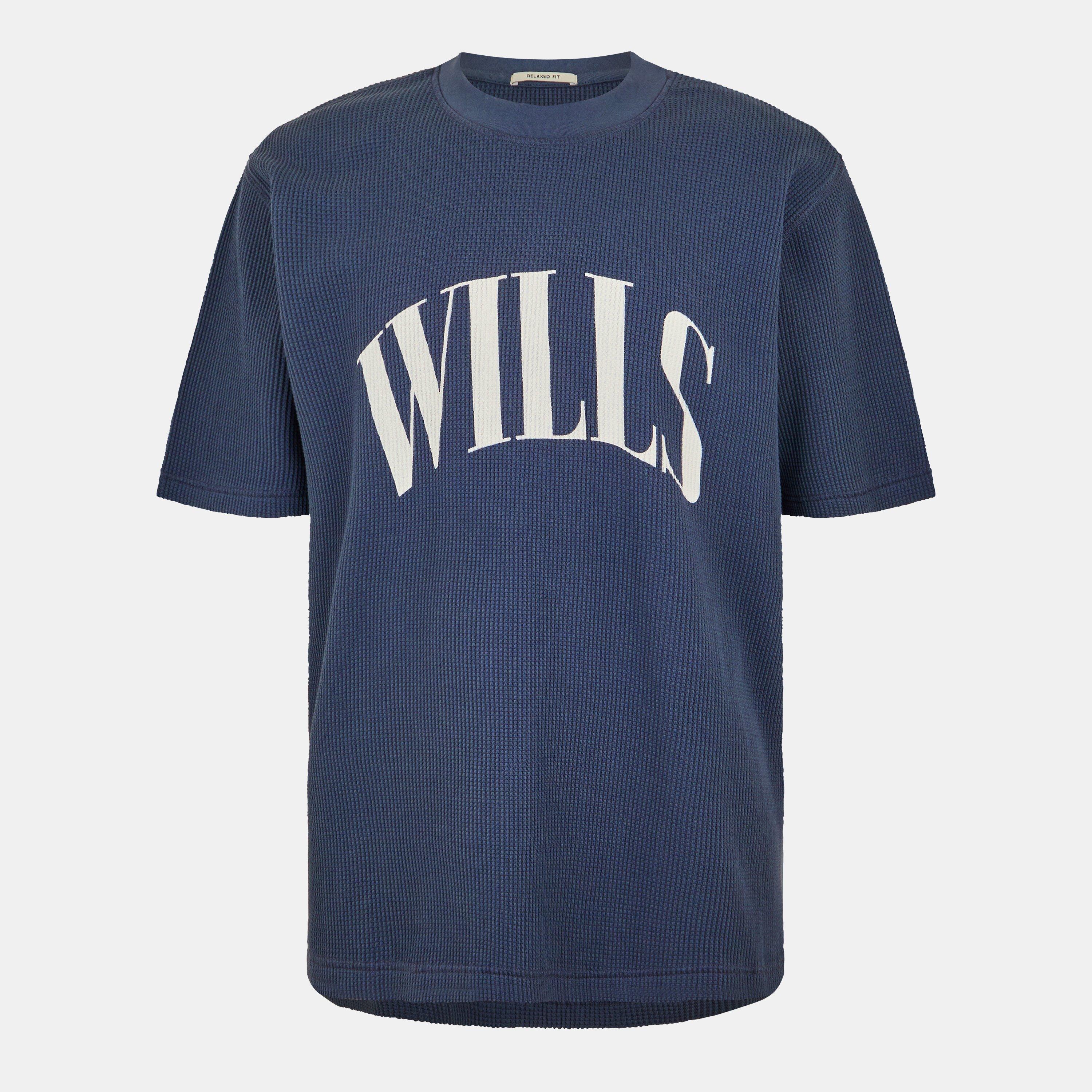Night Sky - Jack Wills - Men's JW Waffle Graphic Regular Fit T-Shirt - 1