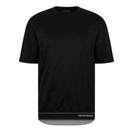 Emporio Armani Tape Hem T Shirt