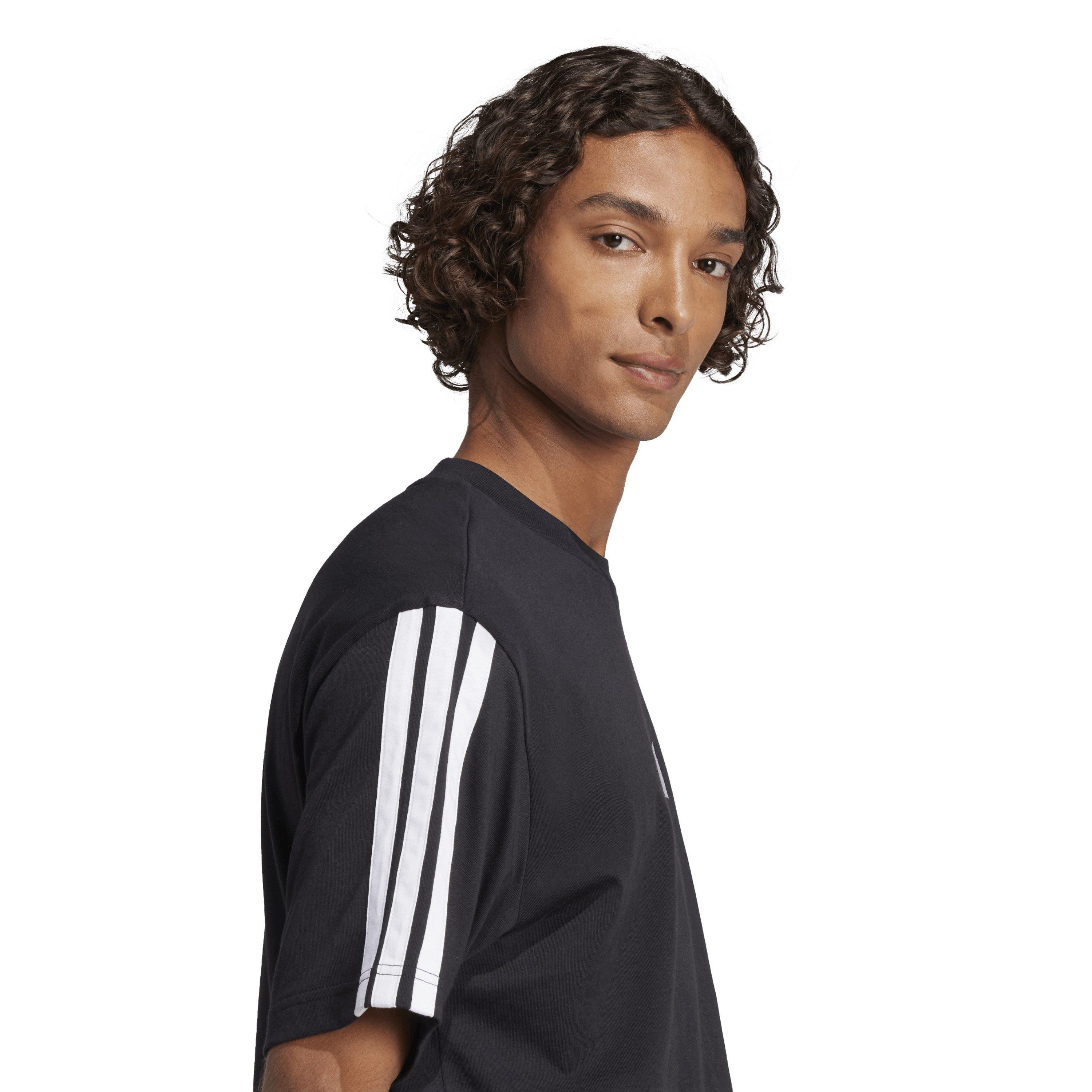 Black/White - adidas - Regular Fit T-Shirt - 4