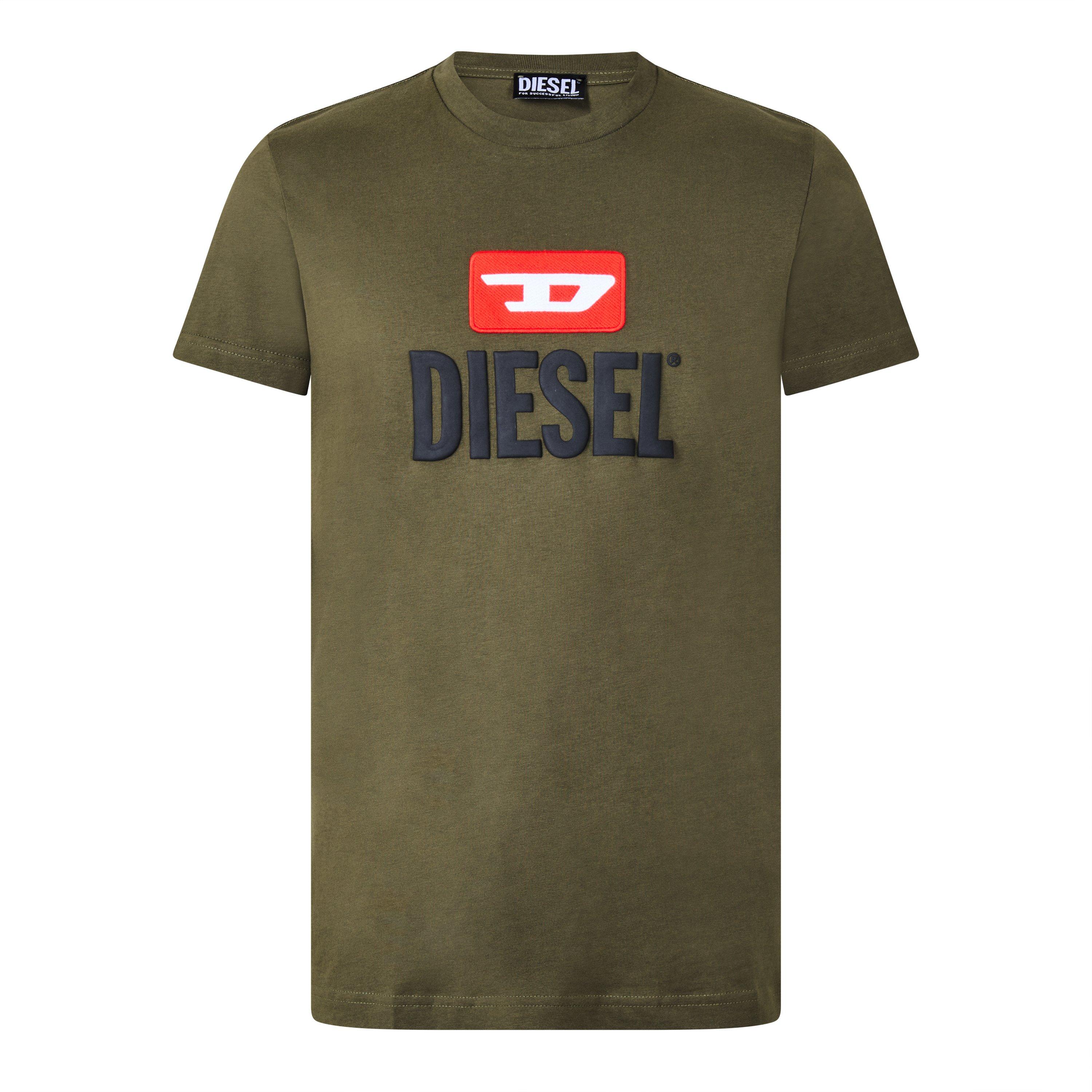 Olive Night - Diesel - Men's T-Diego New D Logo T-Shirt - 1