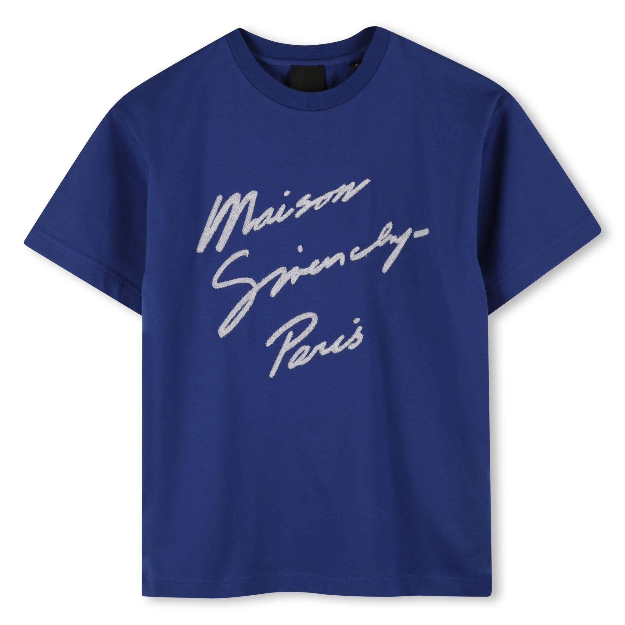 Blue 865 - GIVENCHY - Unisex Kids' GIV Large Logo T-Shirt - 1
