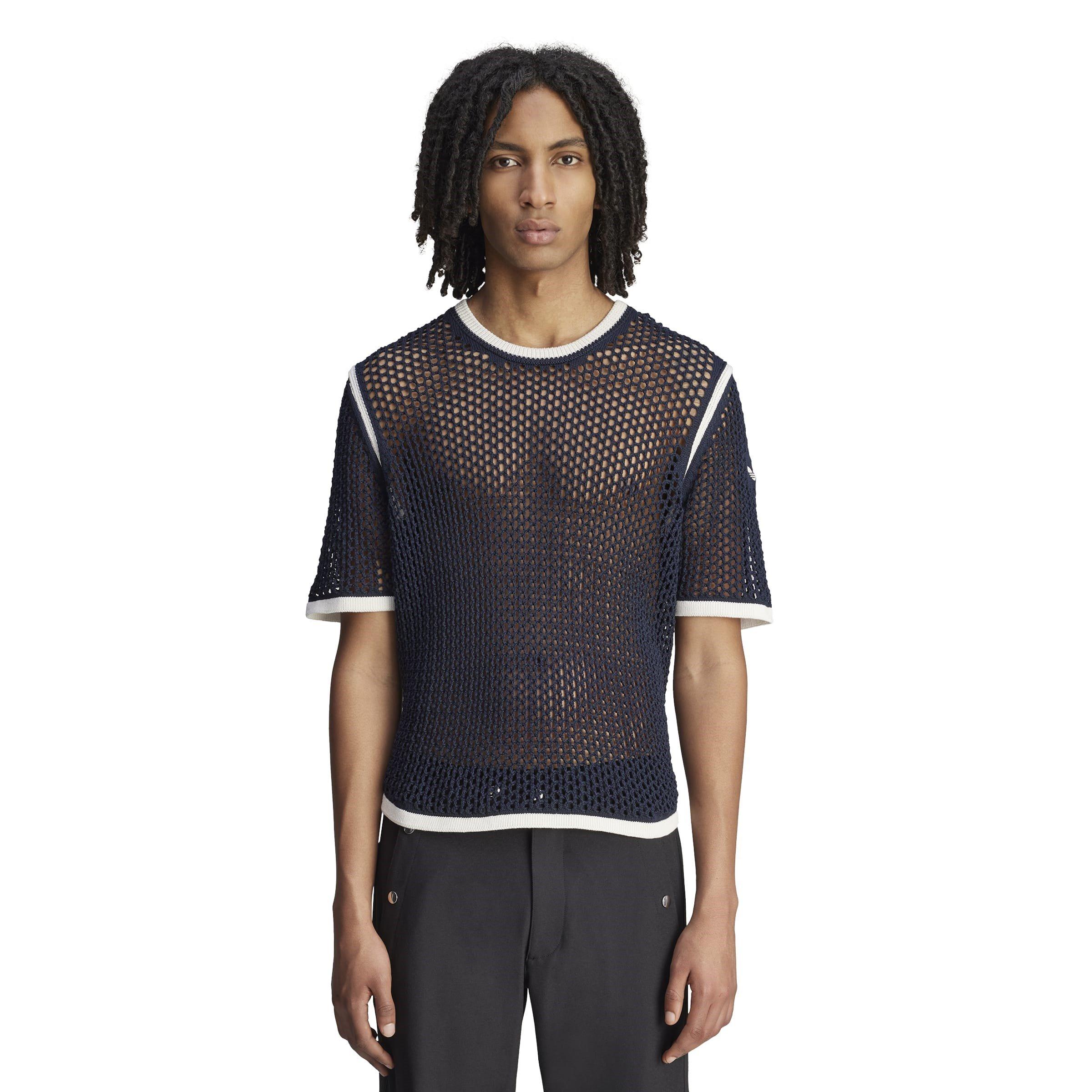 Night Navy - adidas Originals - By Wales Bonner Knit T-Shirt - 3