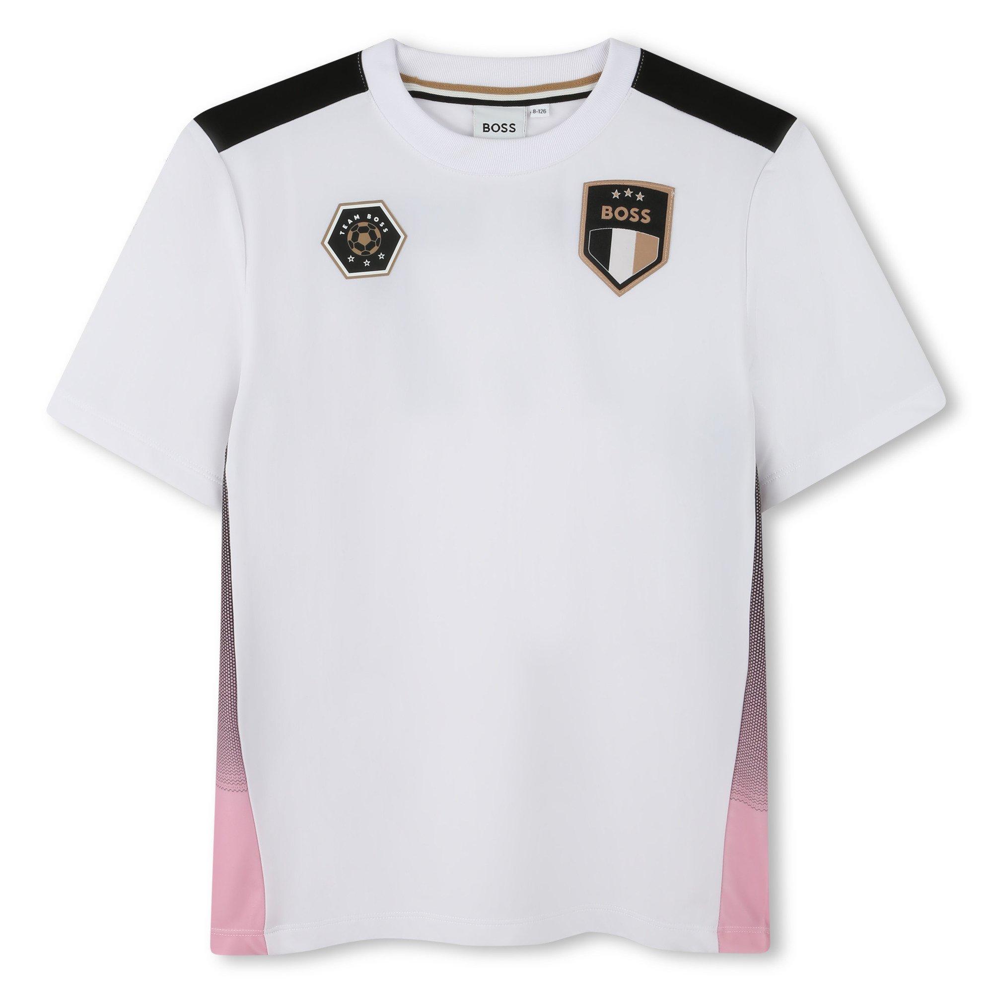 Boss Kids' Logo T-Shirt - White 10P - Size 12Y