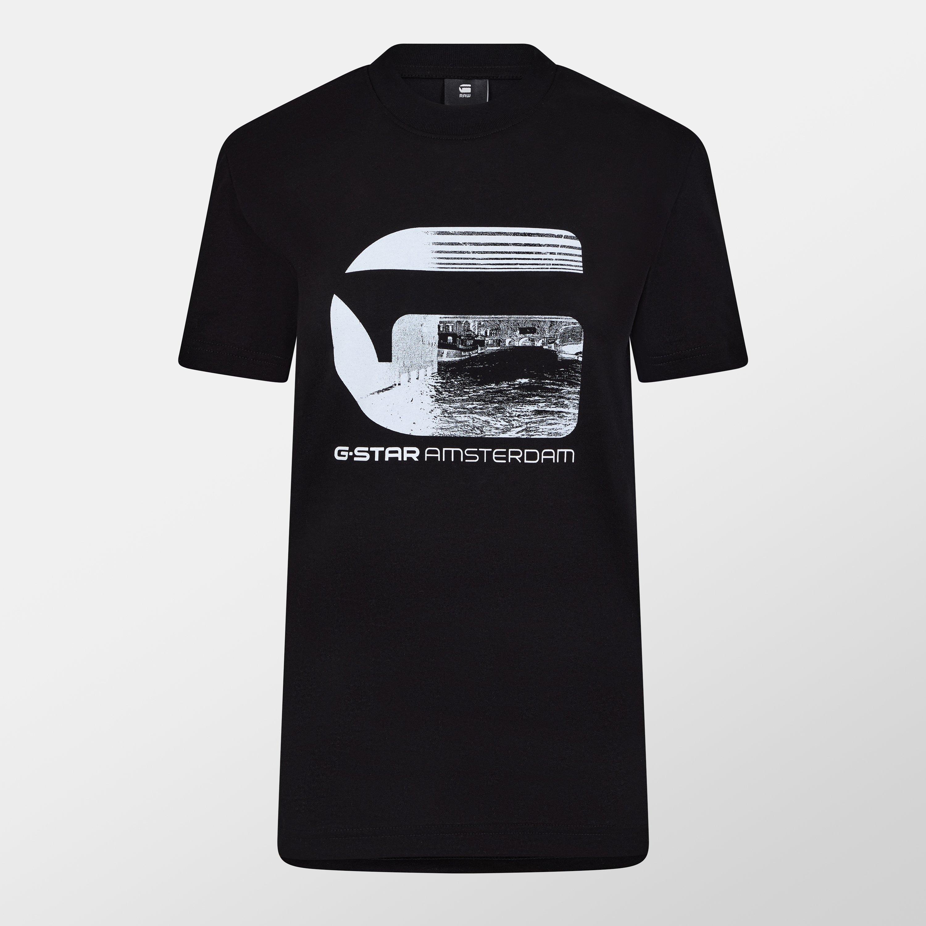 G Star Men's Amsterdam T-Shirt - Dk Black - Small