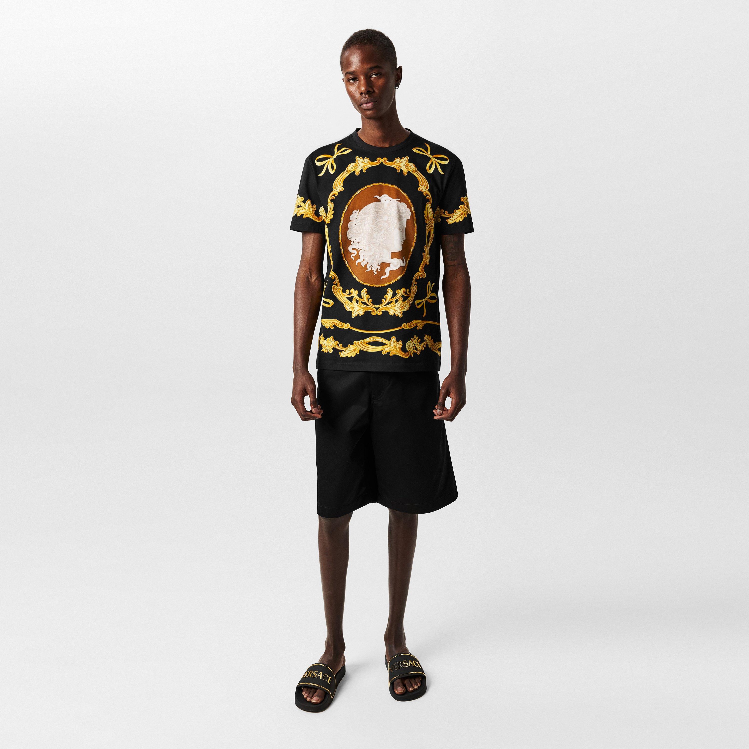 Multi - Versace - Medusa Cameo Print T-Shirt - 6