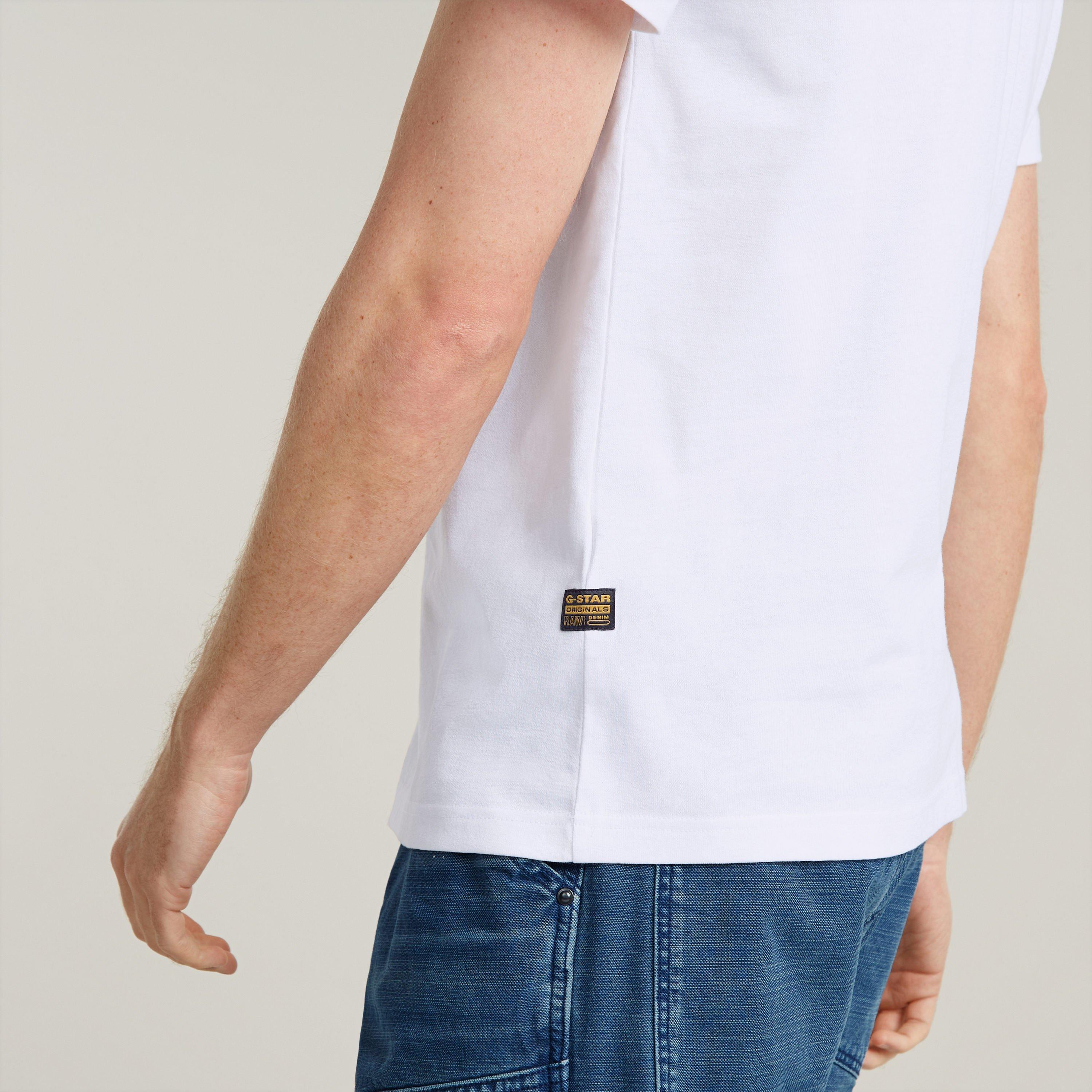 Weiß - G Star - Raw Denim Illustration T-Shirt - 3