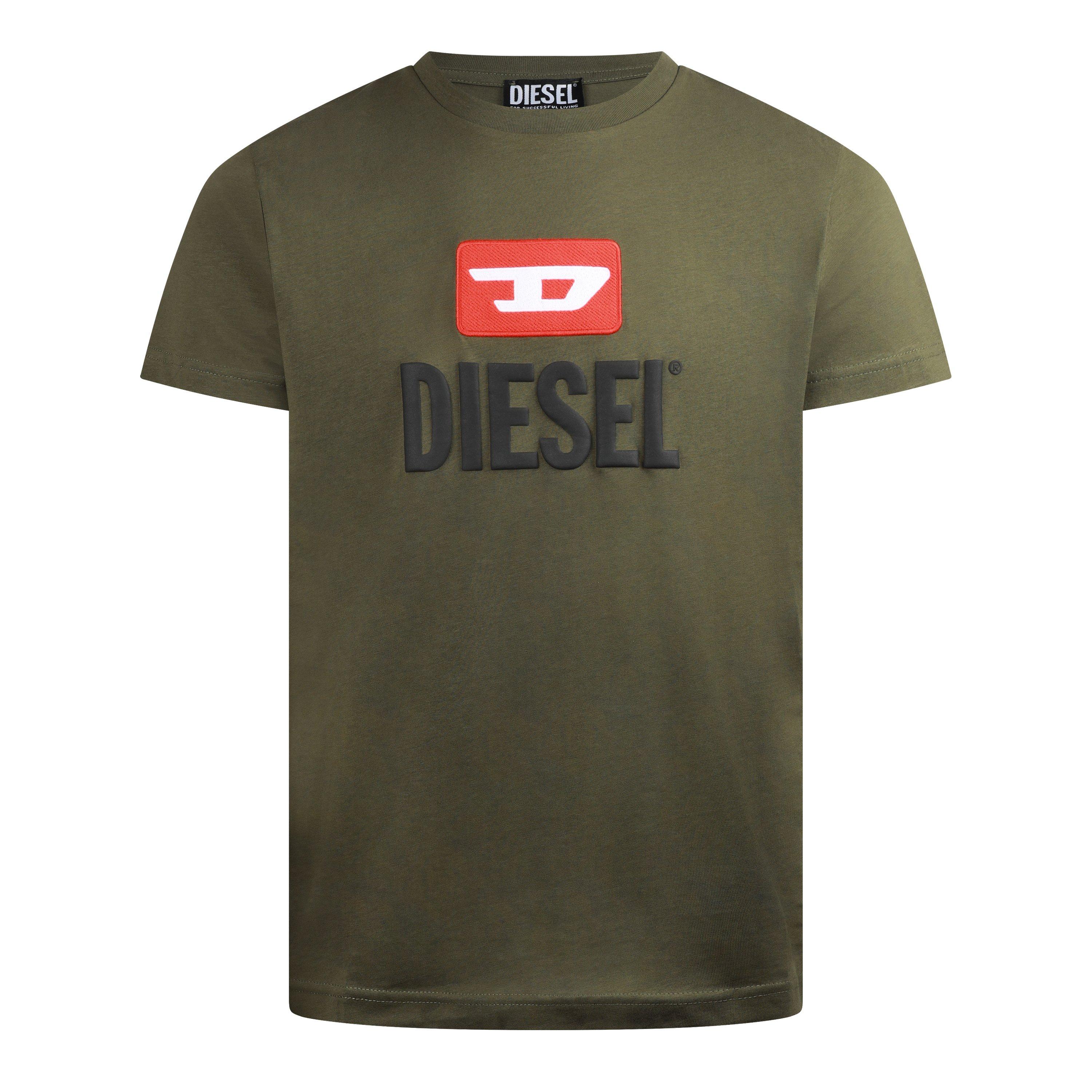 Brown - Diesel - Men's T-Diego-Crew T-Shirt - 1