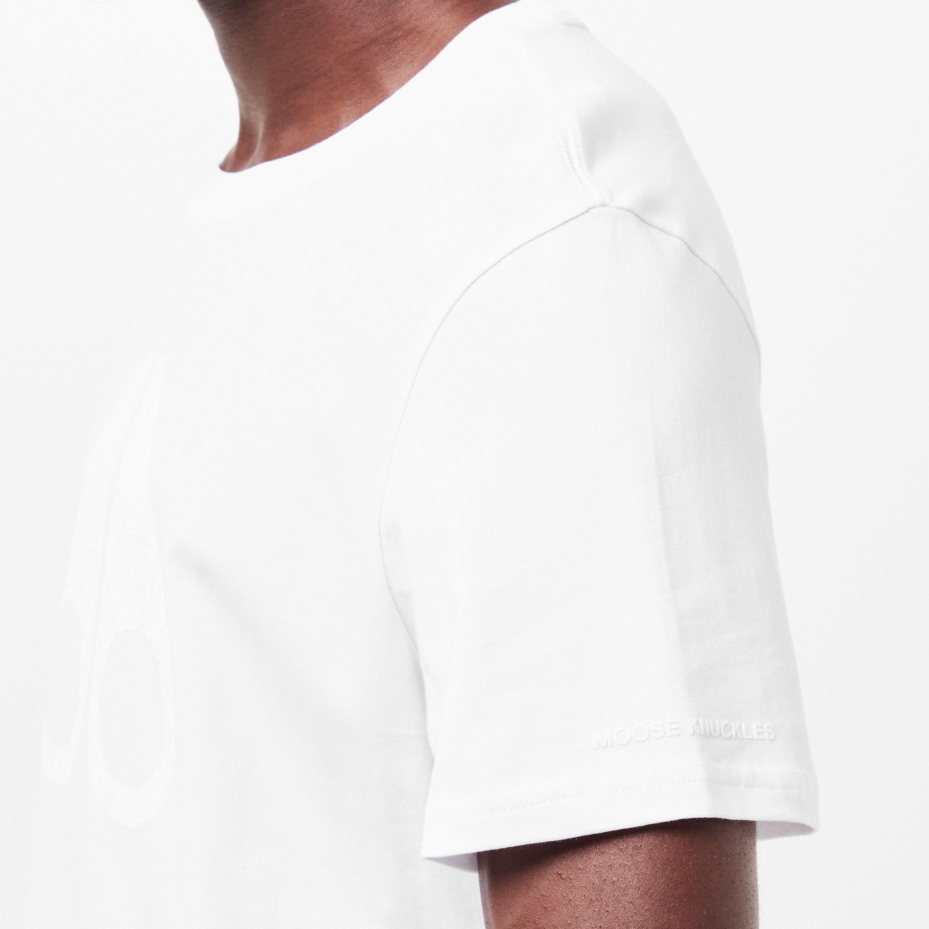 White 160 - Moose Knuckles - Men's Regular Fit T-Shirt - 5