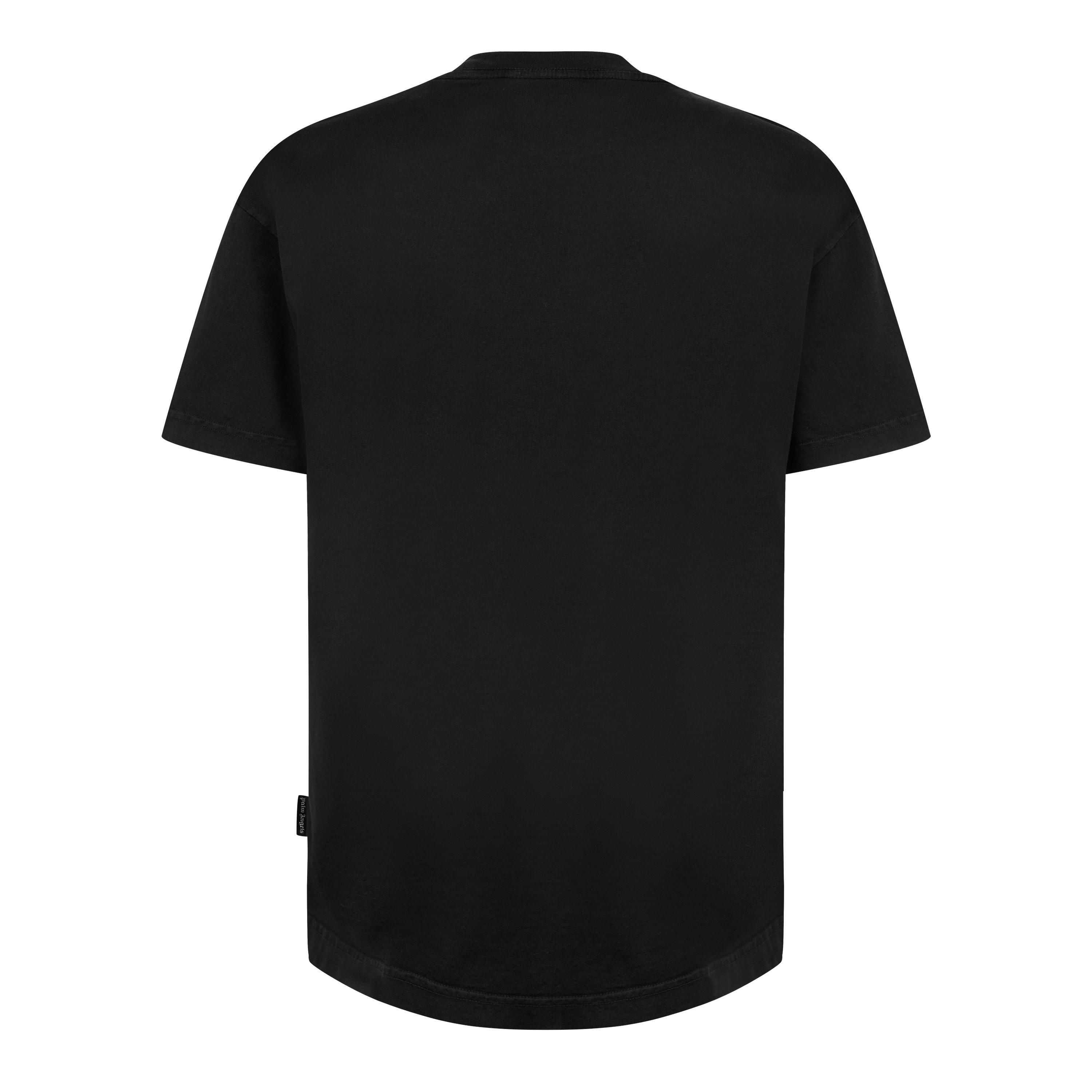 Black - Palm Angels - Neck Logo T-Shirt - 8