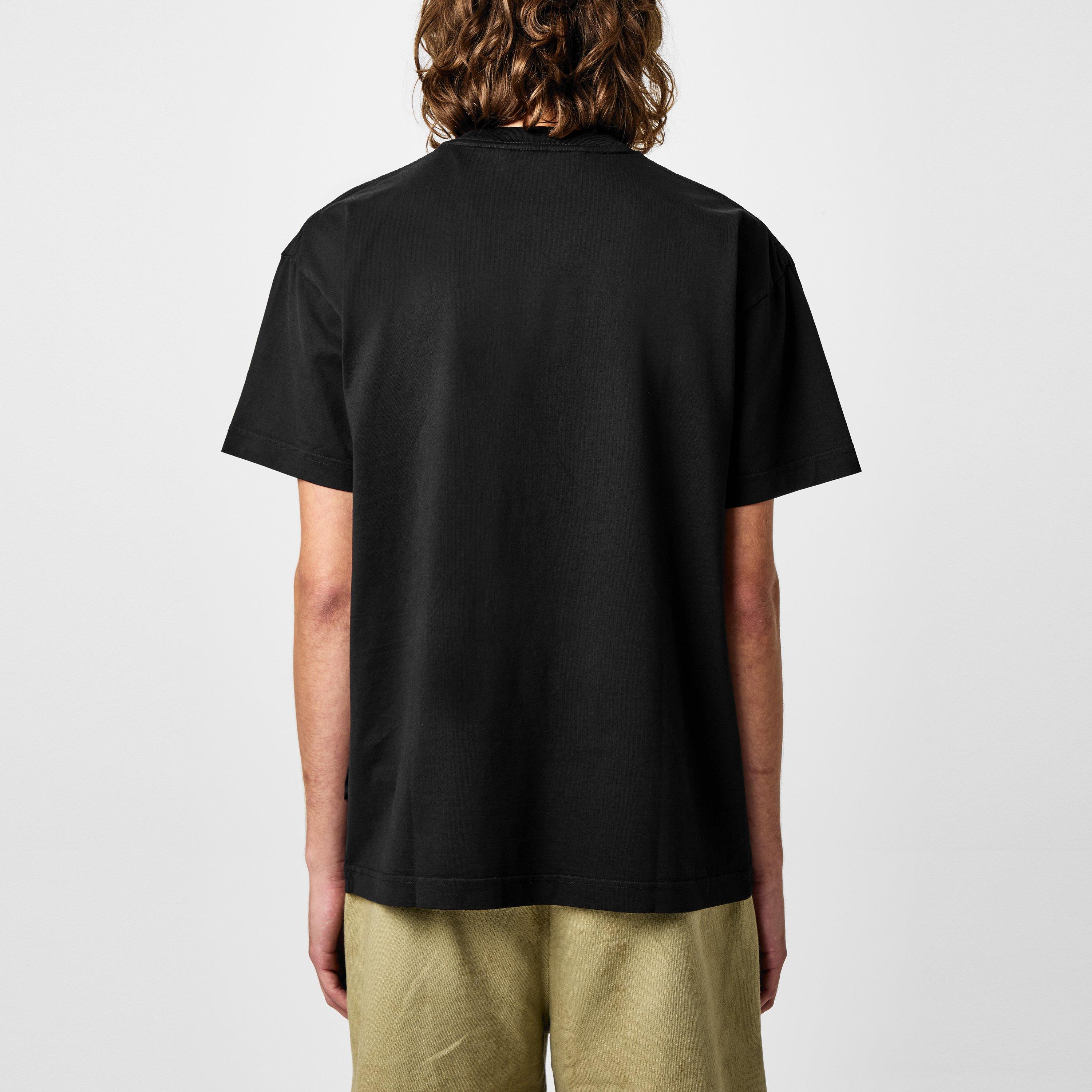 Black - Palm Angels - Neck Logo T-Shirt - 4
