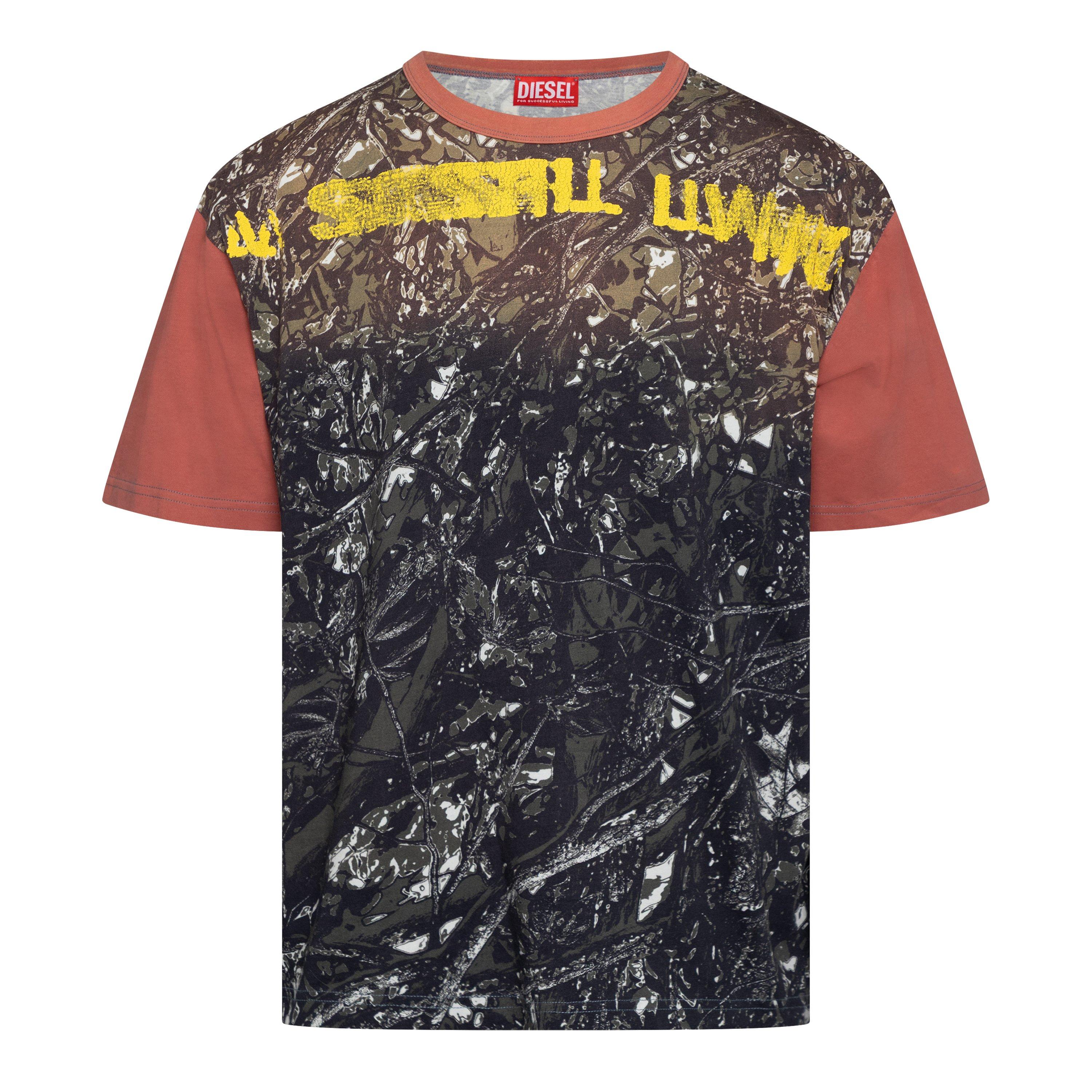 Black Black B - Diesel - Men's T-Boxt-Camou T-Shirt - 1