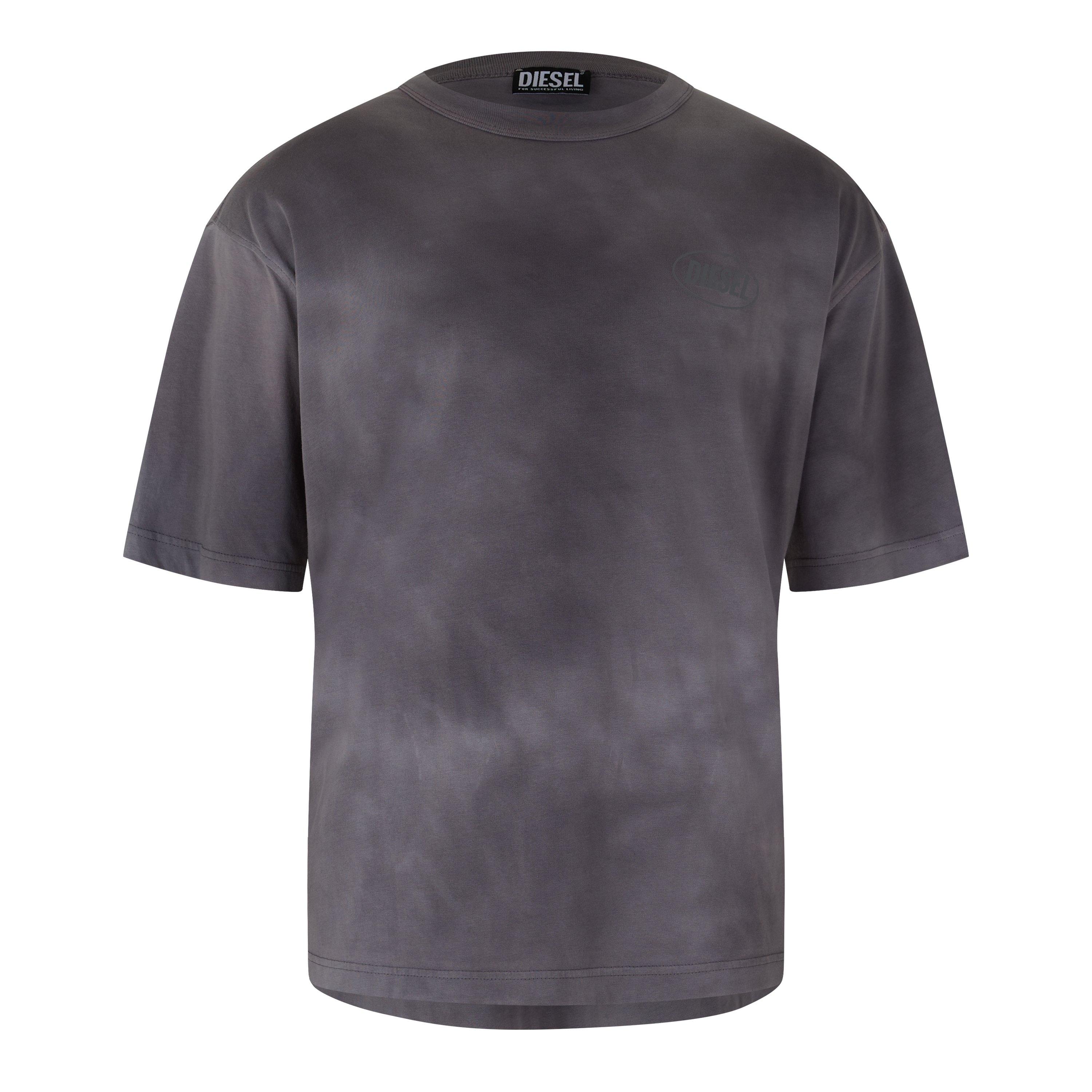 Diesel Men's T-Wash-Out T-Shirt - Charcoal Gray - L