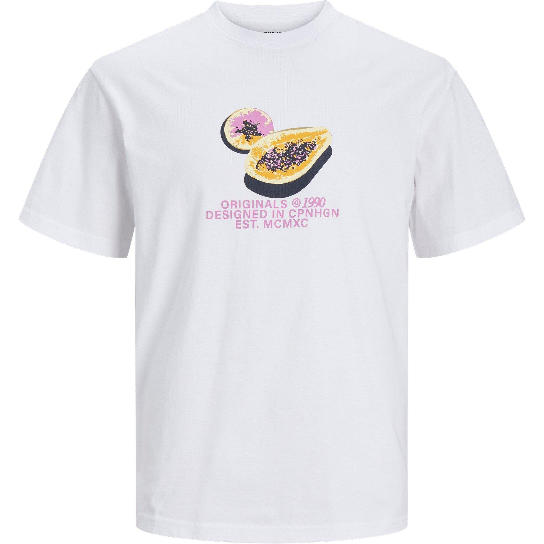 Bright White - Jack and Jones - Men's Regular Fit Printed Graphic T-Shirt - 6