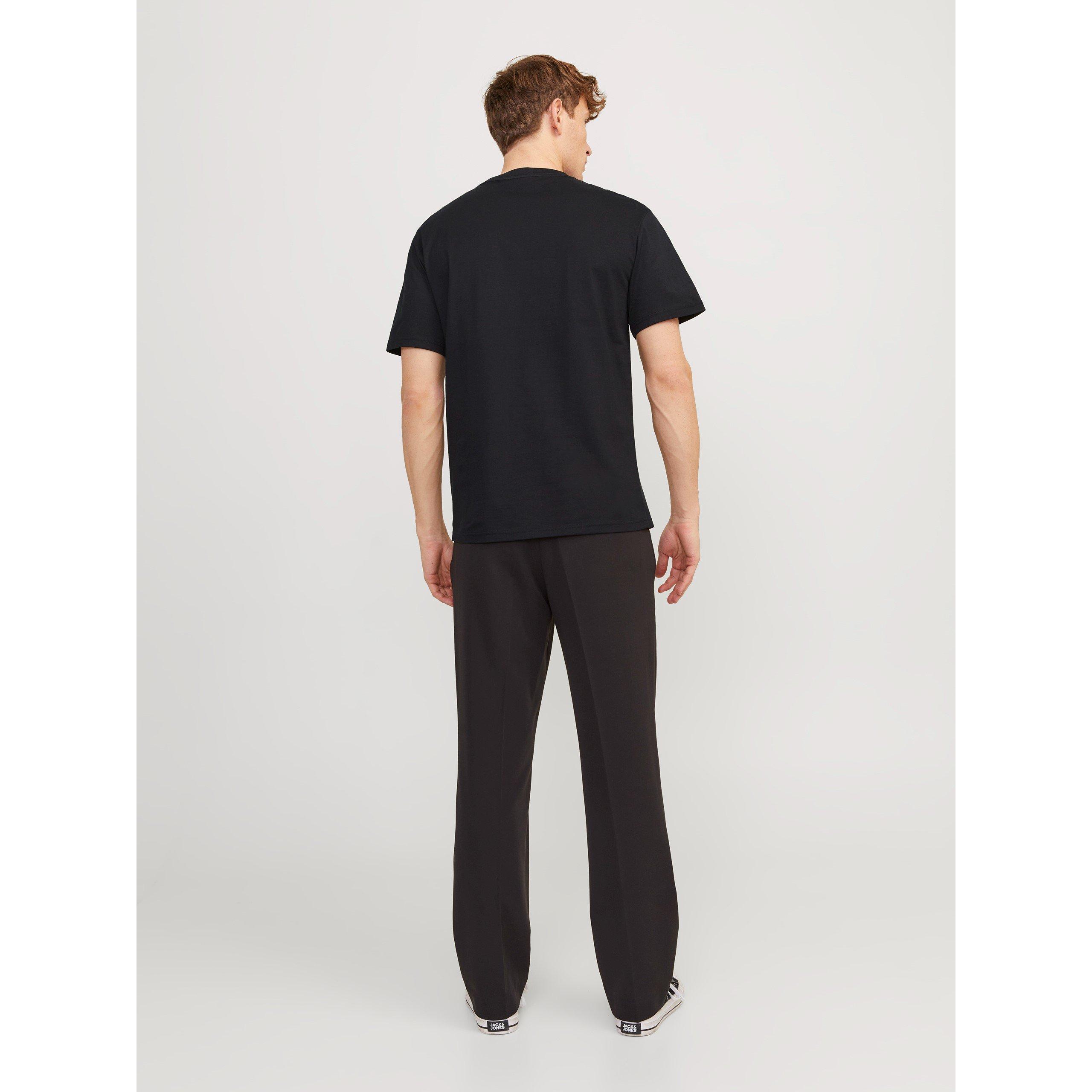 Zwart - Jack and Jones - Regular Fit Printed Graphic T-Shirt - 3