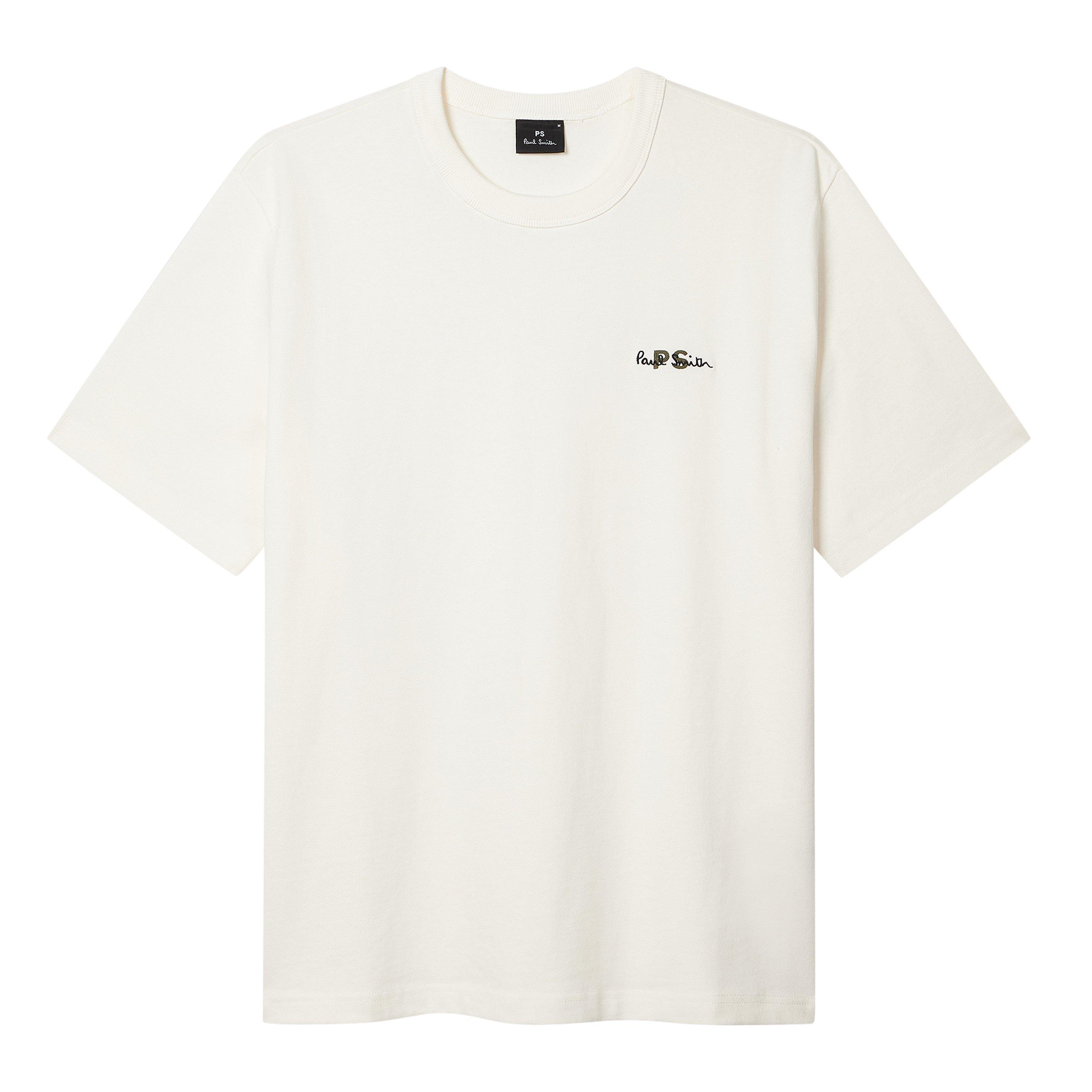 PS Paul Smith Drop Shoulder T-Shirt - White 02 - L