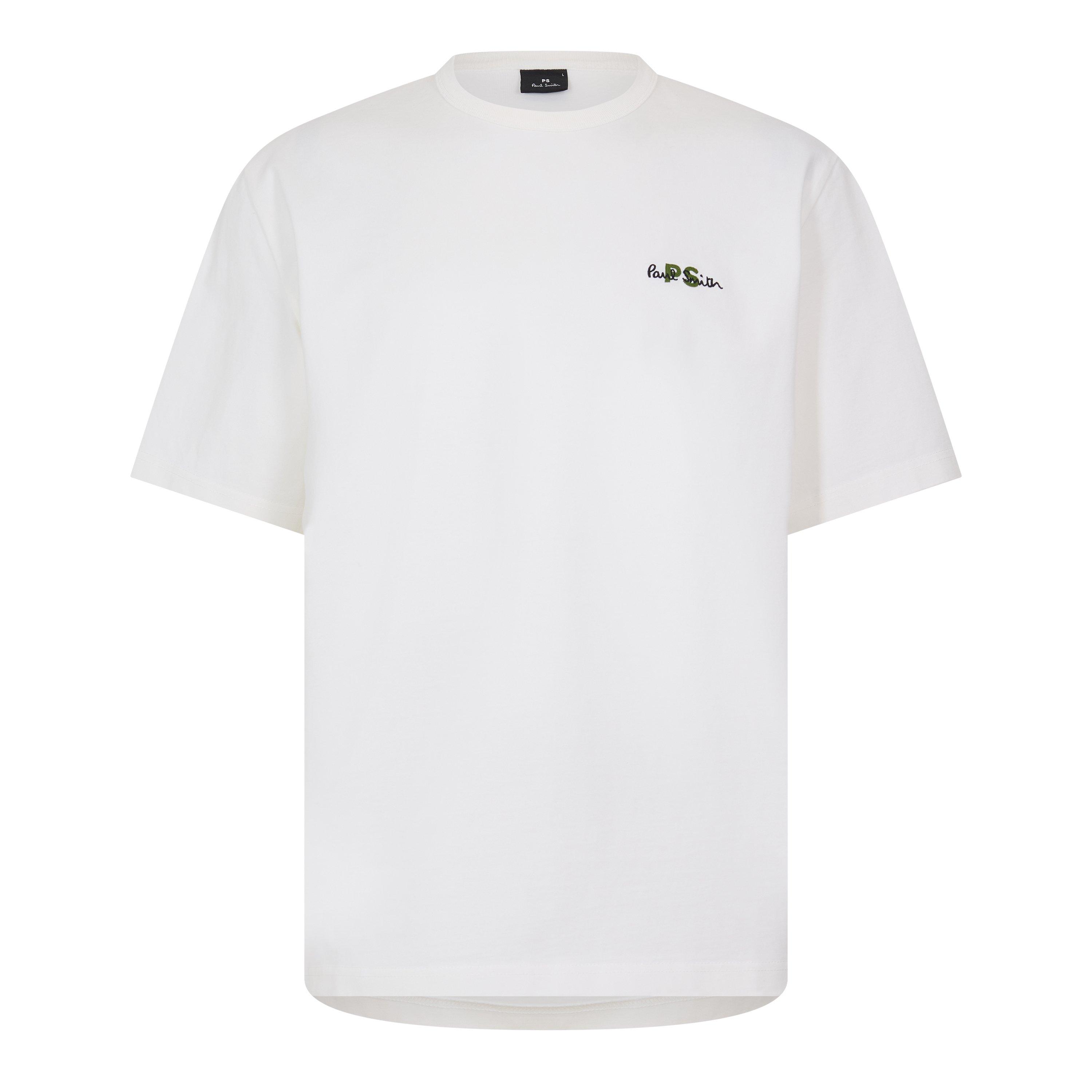 PS Paul Smith Drop Shoulder T-Shirt - White 02 - L