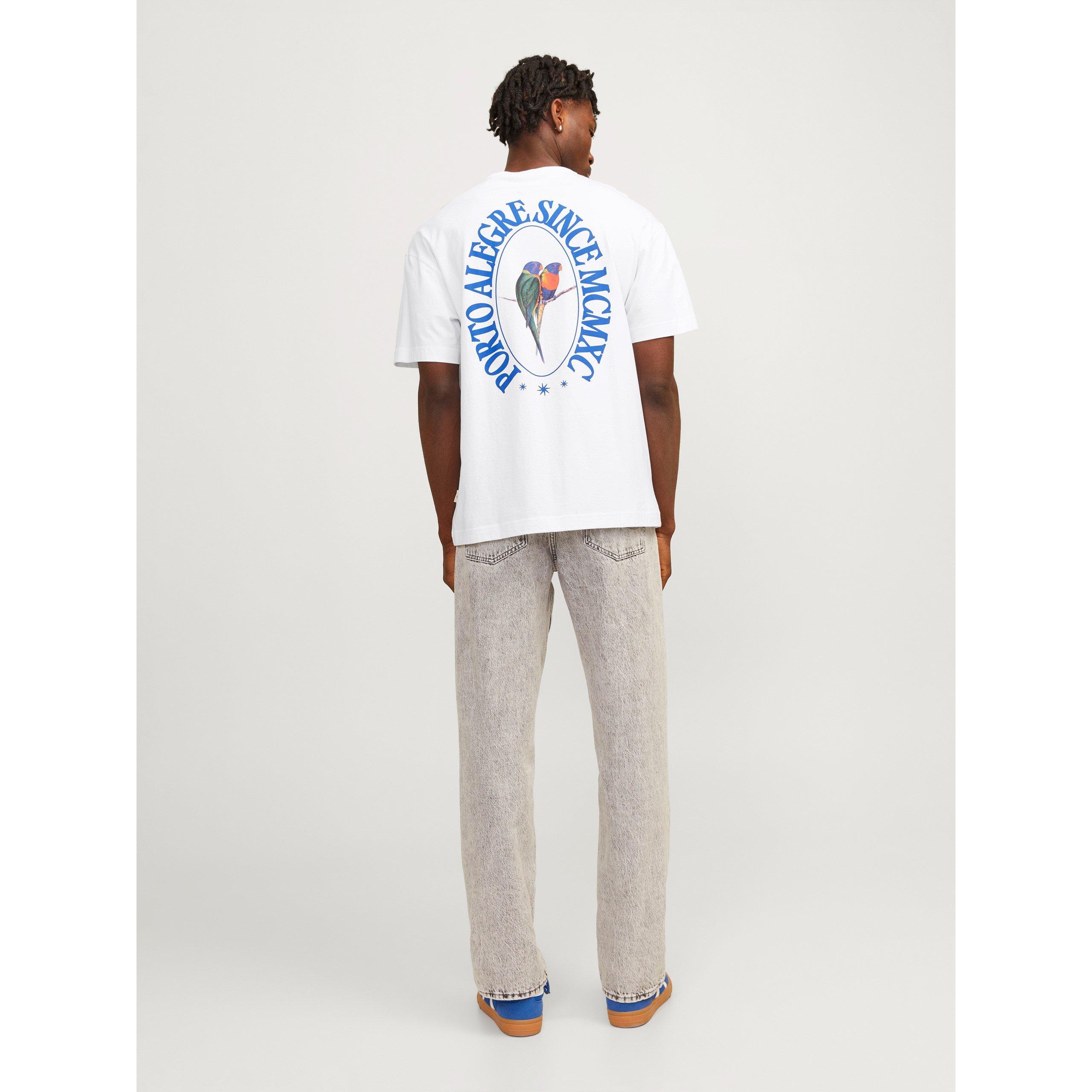 Helder Wit - Jack and Jones - Regular Fit Short-Sleeve T-Shirt - 4