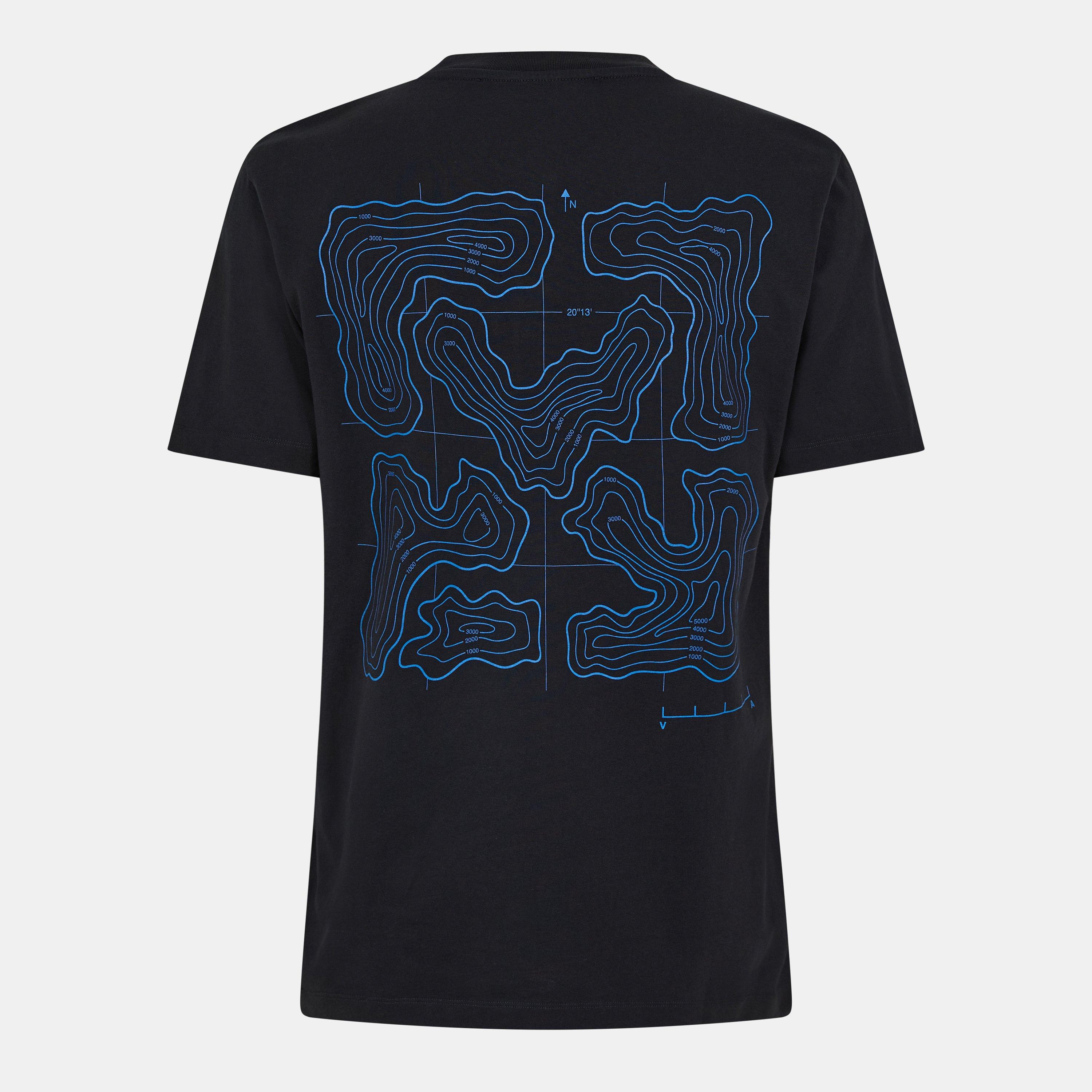 Black/Blue - Off White - Men's Arrow Short-Sleeve T-Shirt, Signature Arrows Motif - 2