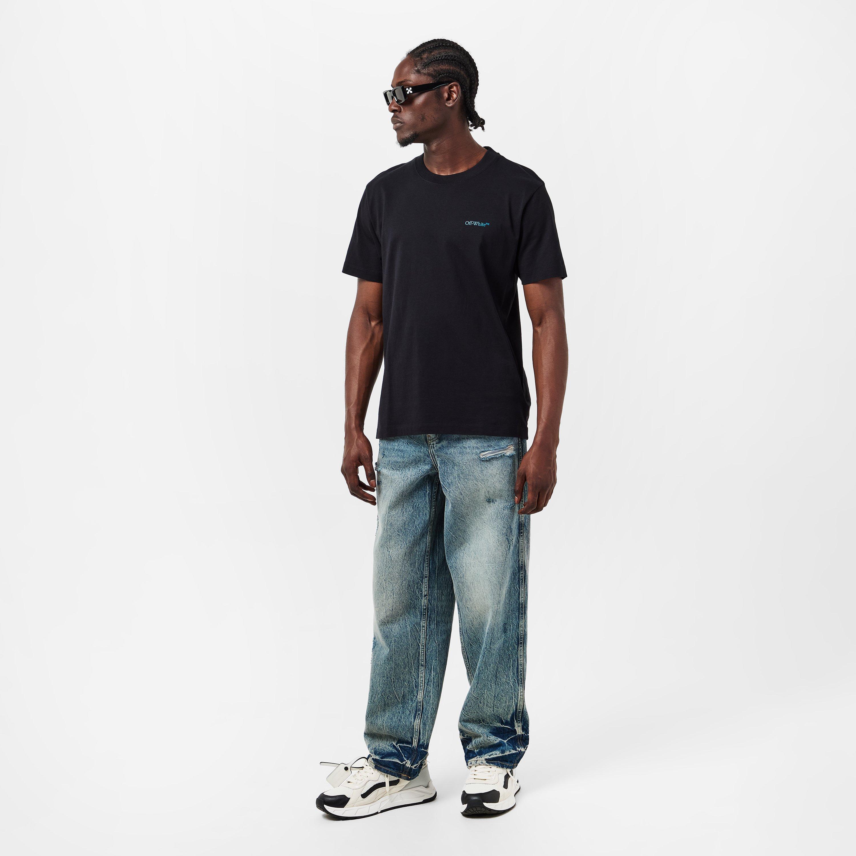 Off White Men's Arrow Short-Sleeve T-Shirt, Signature Arrows Motif ...