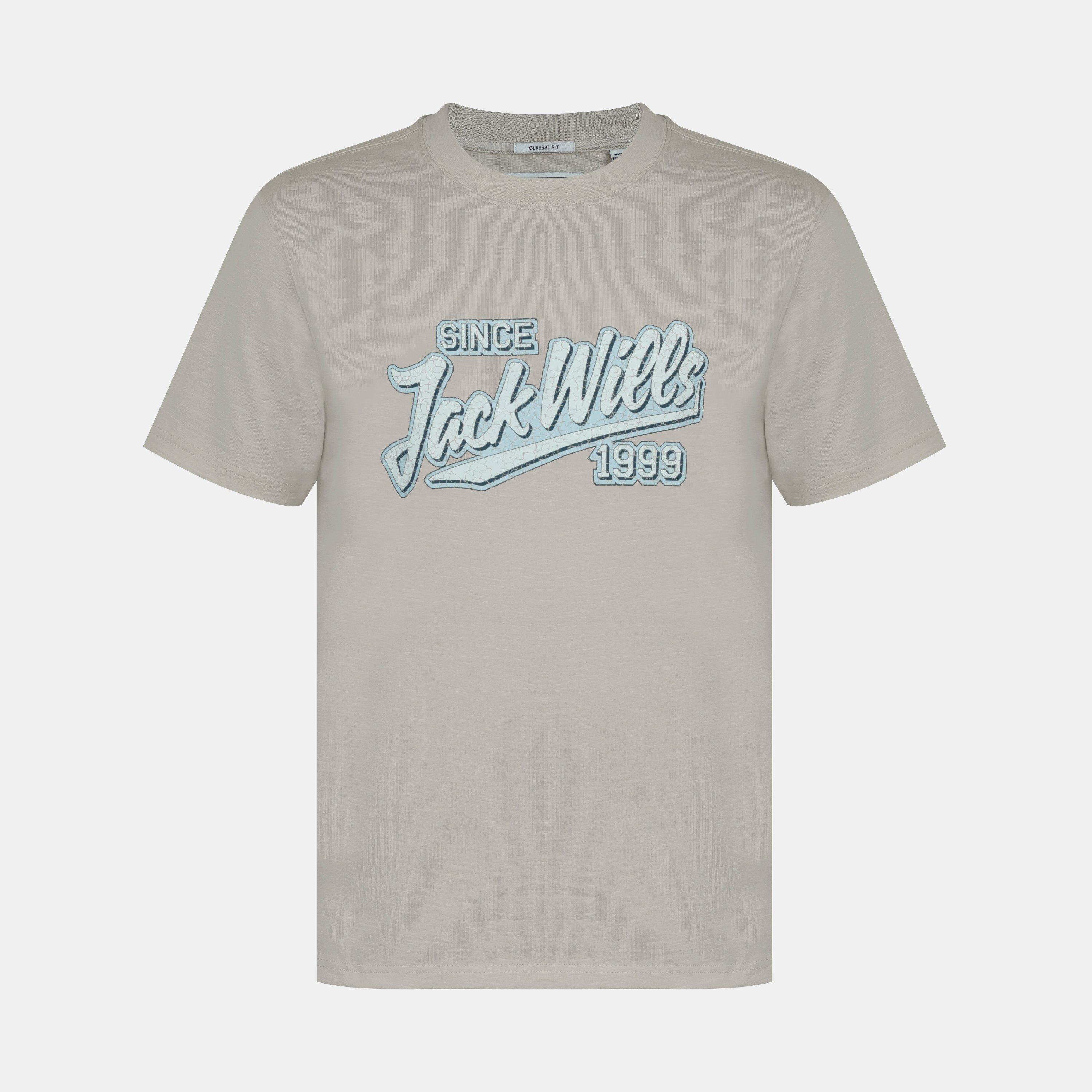 мъжко Тениска 's Retro Graphic Cotton Short Sleeve Crew Neck