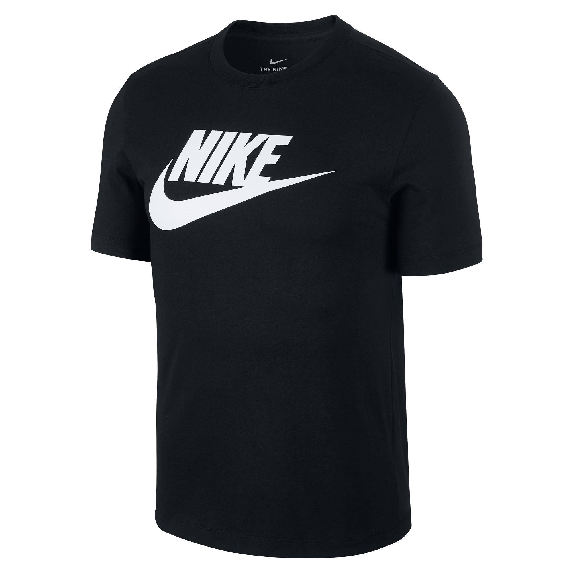 Black/White - Nike - Icon Futura T-Shirt Mens - 1